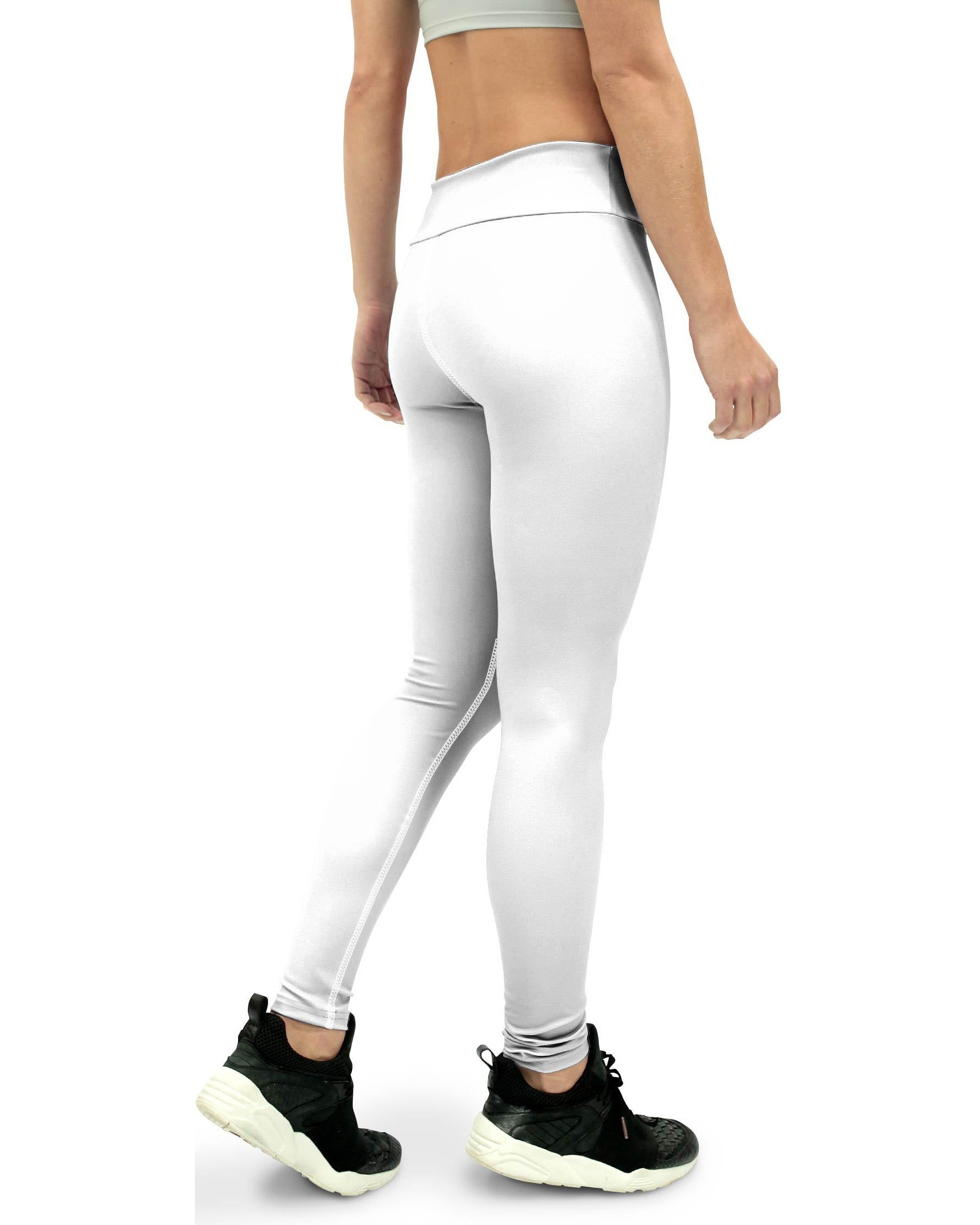 Solid White Yoga Pants