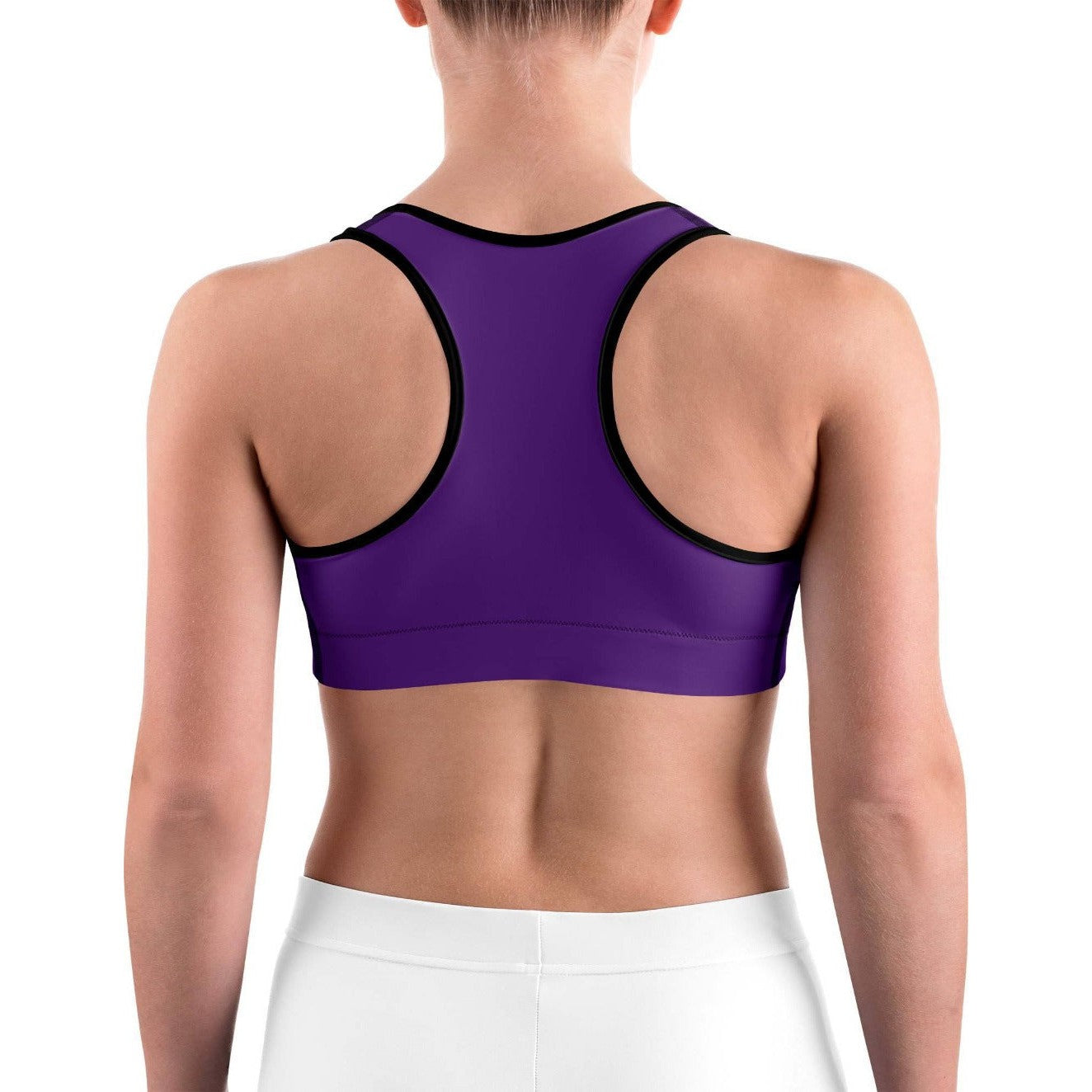 Gearbunch | Solid Deep Purple Sports bra