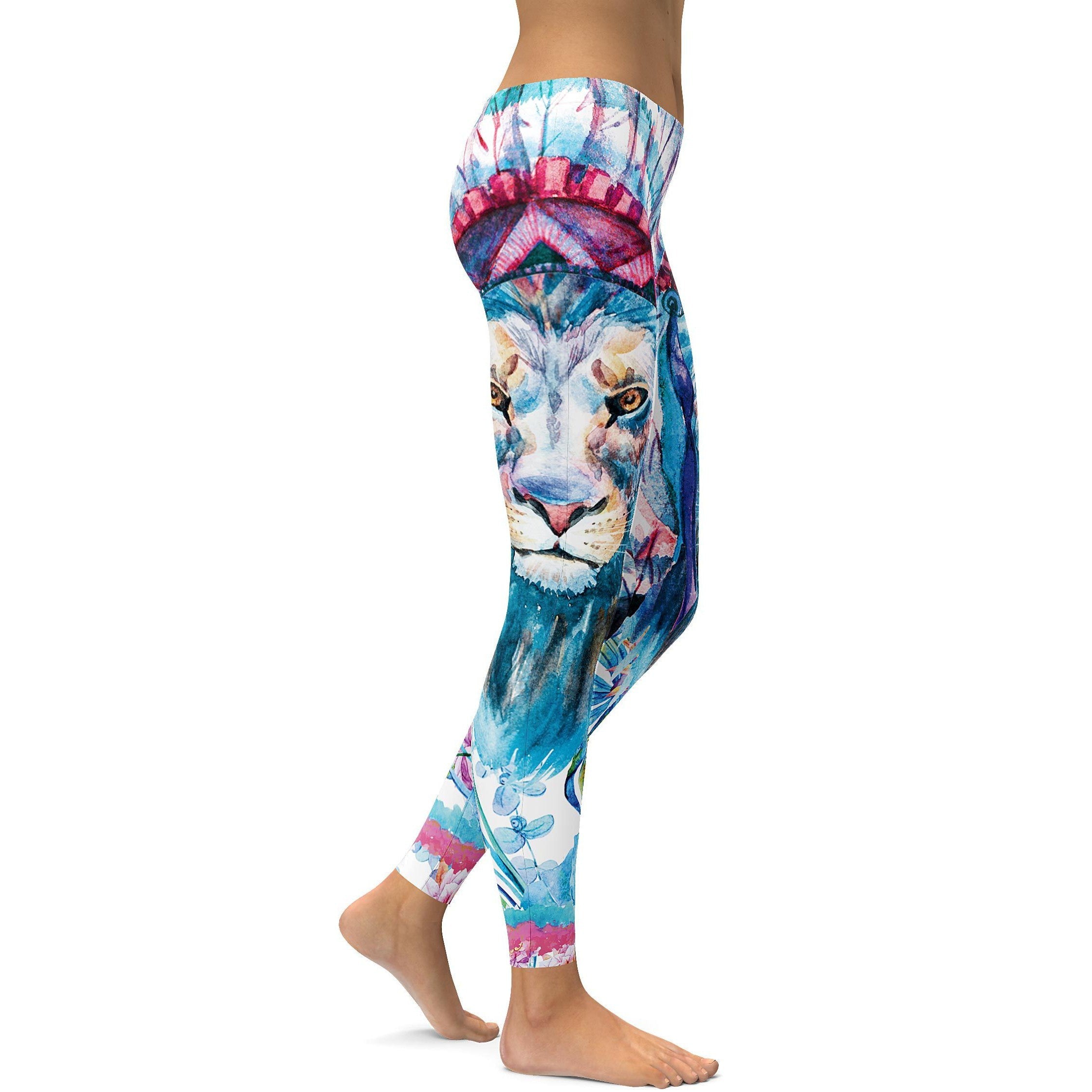 Watercolor King of Summer Leggings