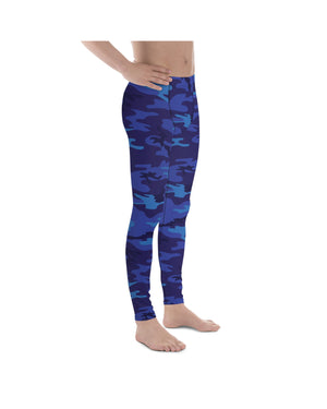 Blue Camo Meggings Gearbunch Mens Leggings