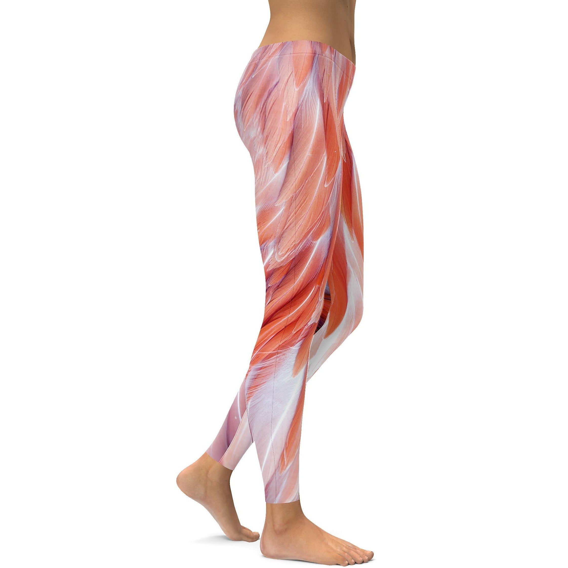 Flamingo Feathers Leggings