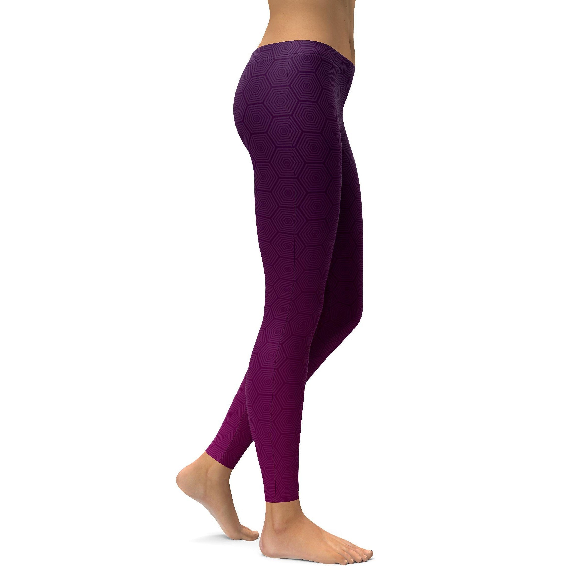 Purple Gradient Promo Leggings - GearBunch Leggings / Yoga Pants