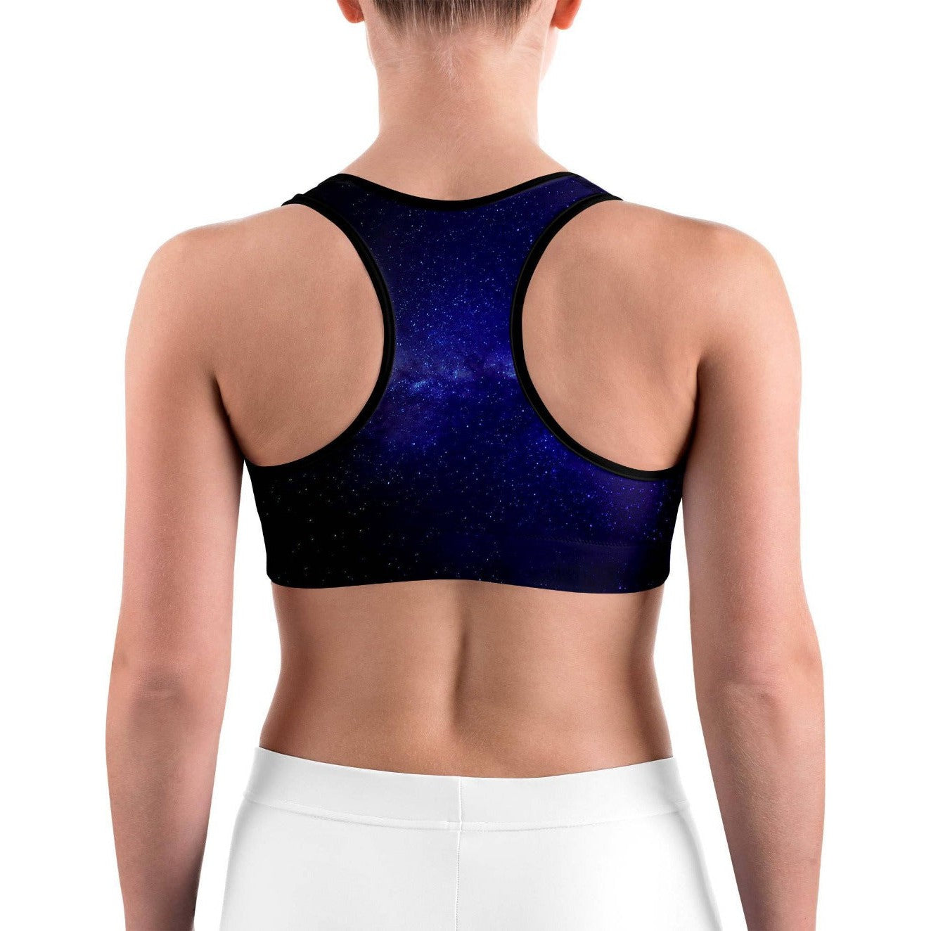 Purple Galaxy Sports bra | Gearbunch