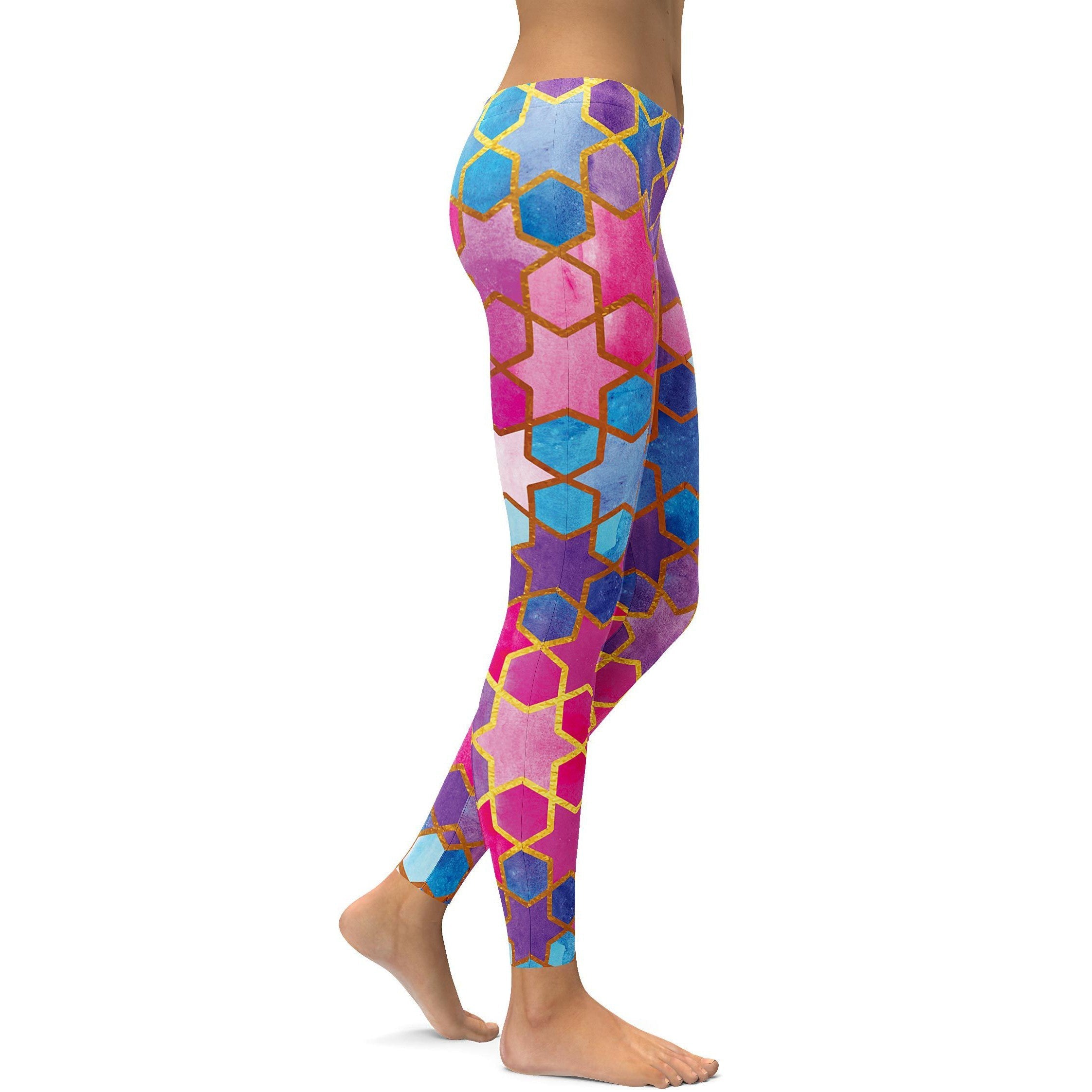 Colorful Arabic Leggings - GearBunch Leggings / Yoga Pants