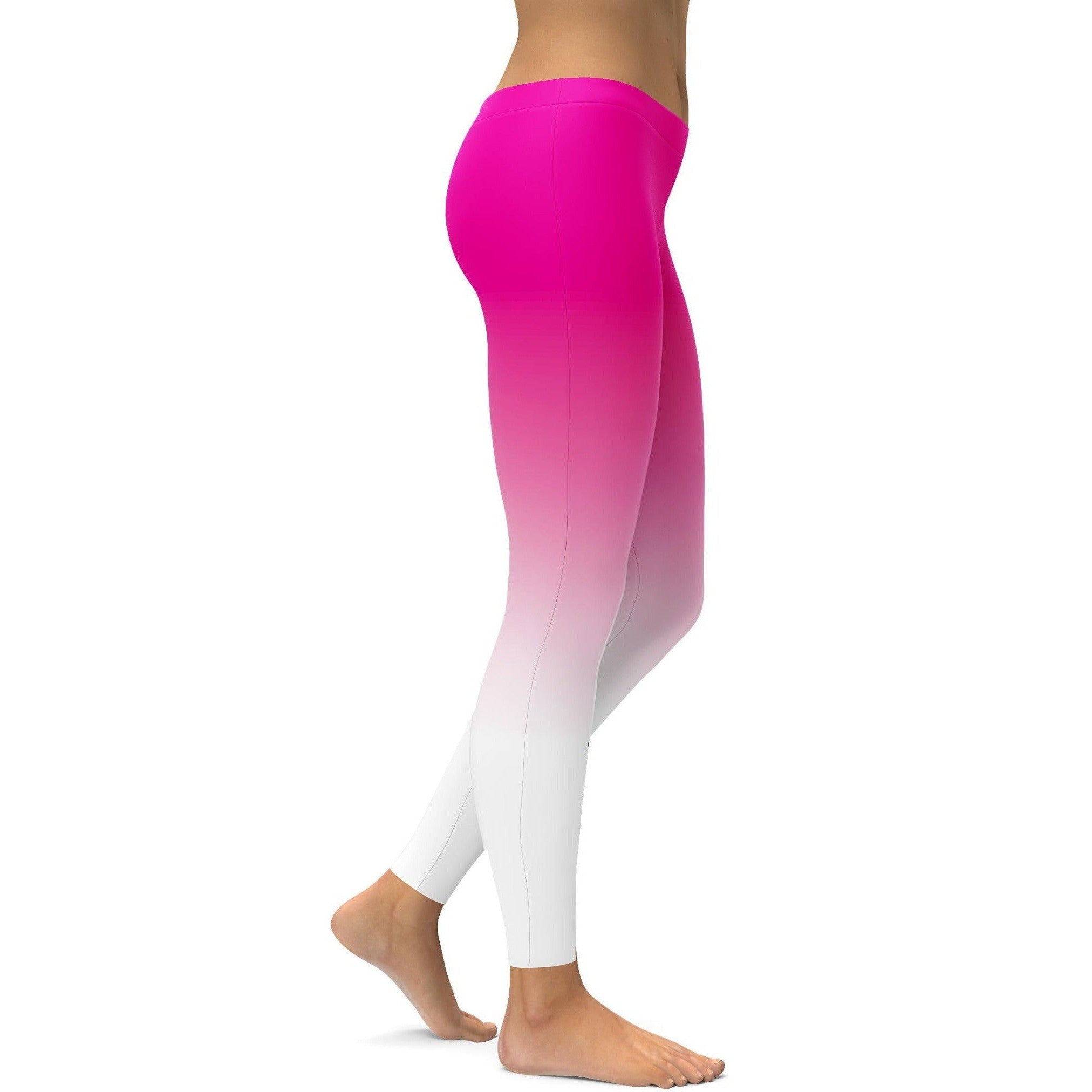 GearBunch | Ombre Pink to White Leggings