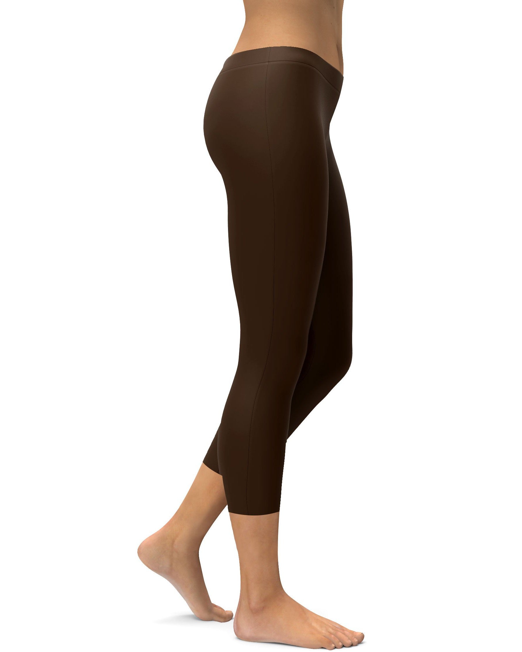 Solid Chocolate Brown Capris (hidden because of quality issues) | GearBunch