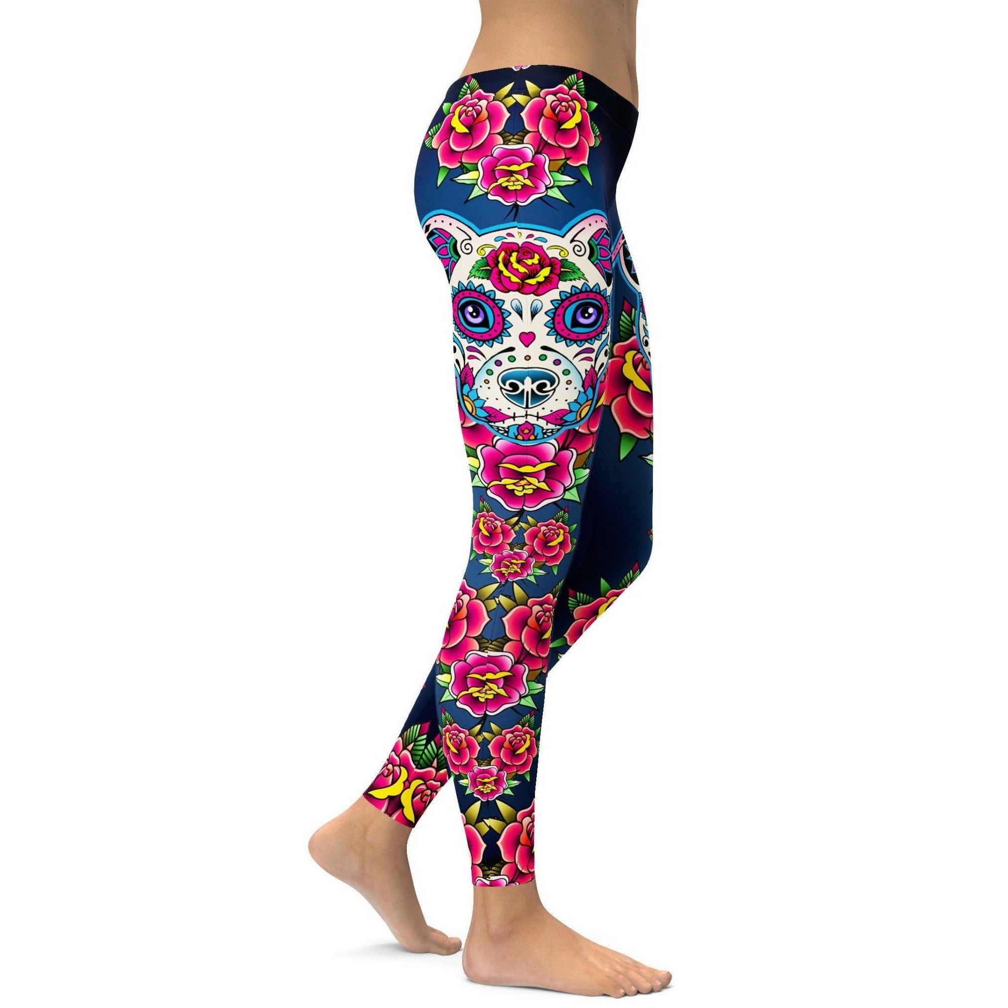 GearBunch | Sugar Skull Pitbull Leggings 