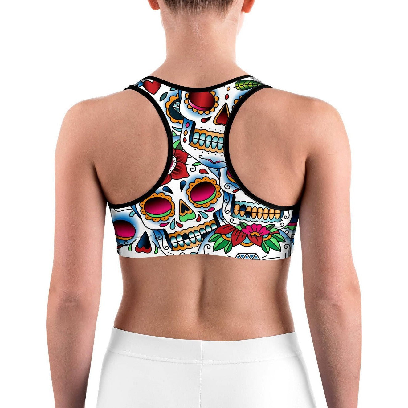 GearBunch | Colorful Dead - Sugar Skull Sports bra