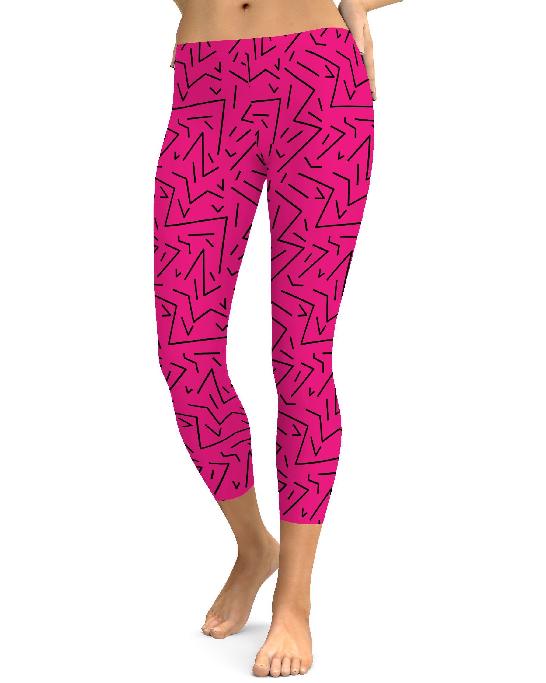 Pink Black Line Capris Gearbunch