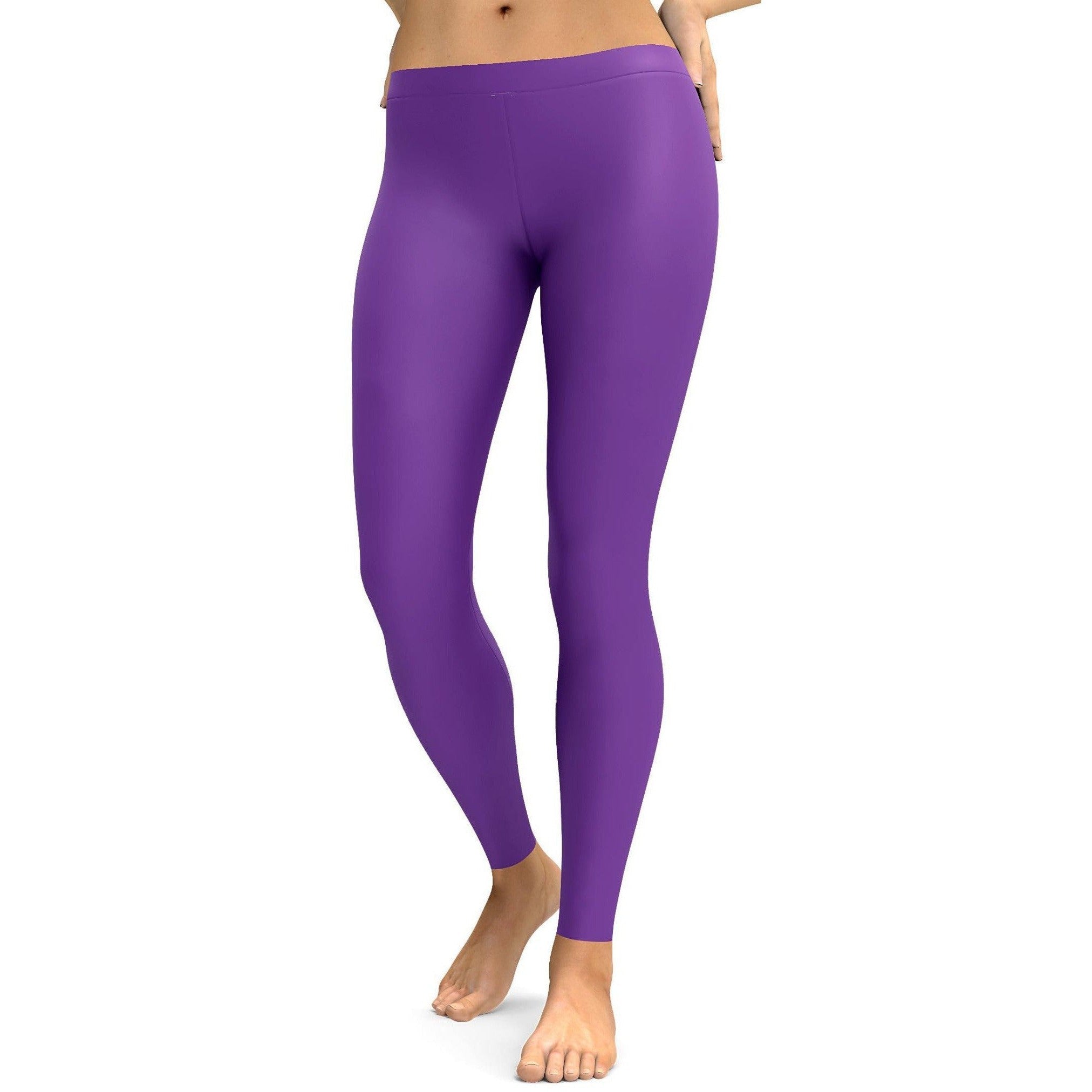 Solid Lavender Leggings - Gearbunch Leggings