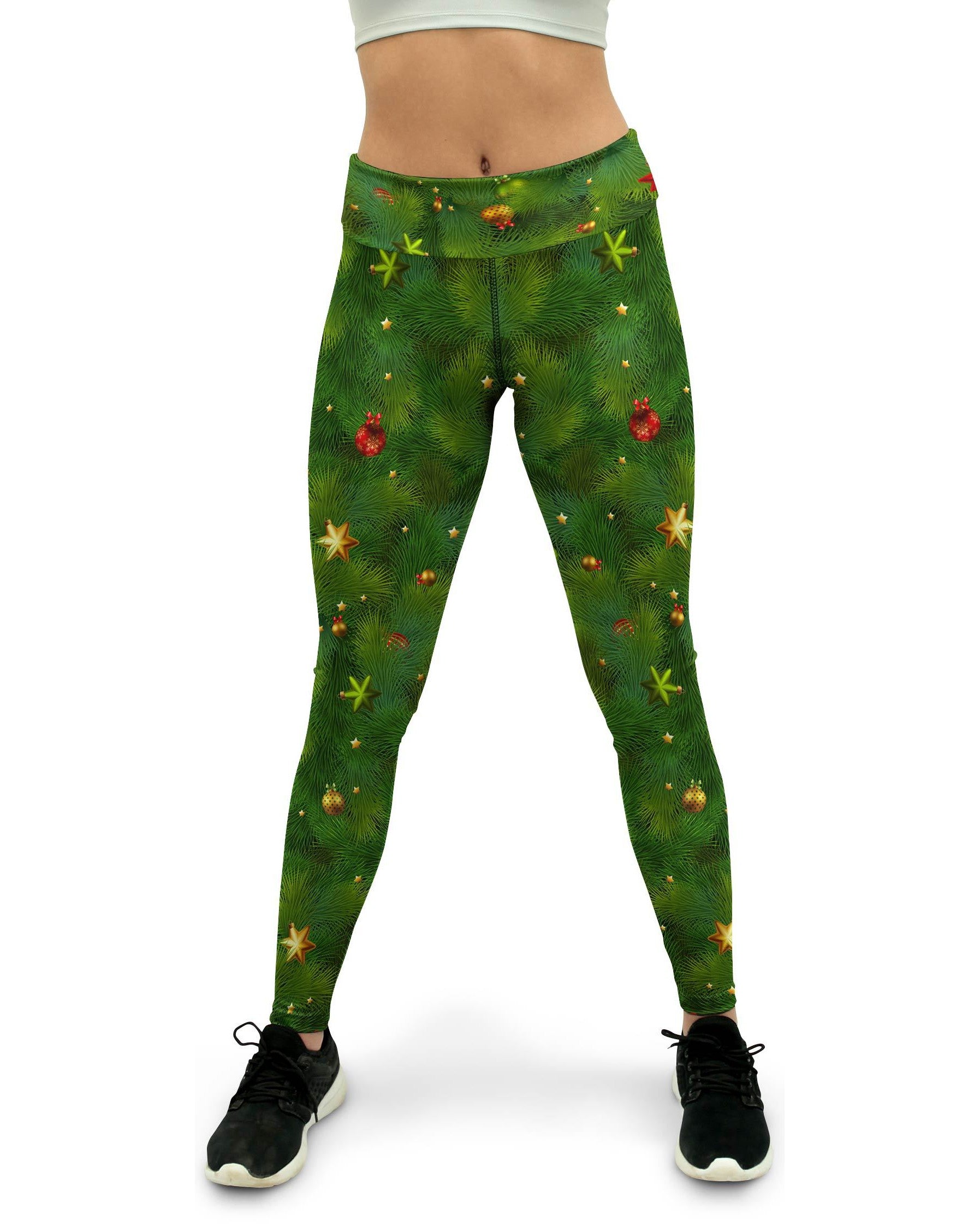 Realistic Christmas Tree Yoga Pants