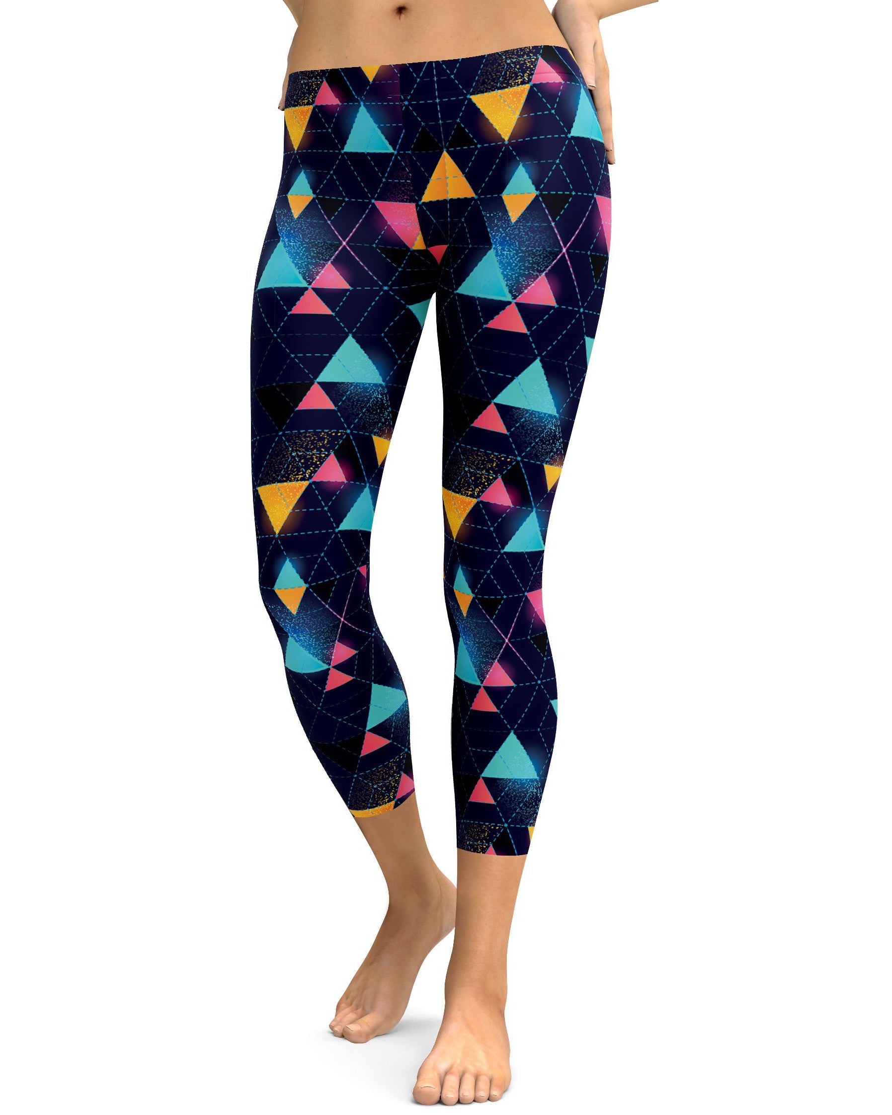 Neon Triangle Rave Capris