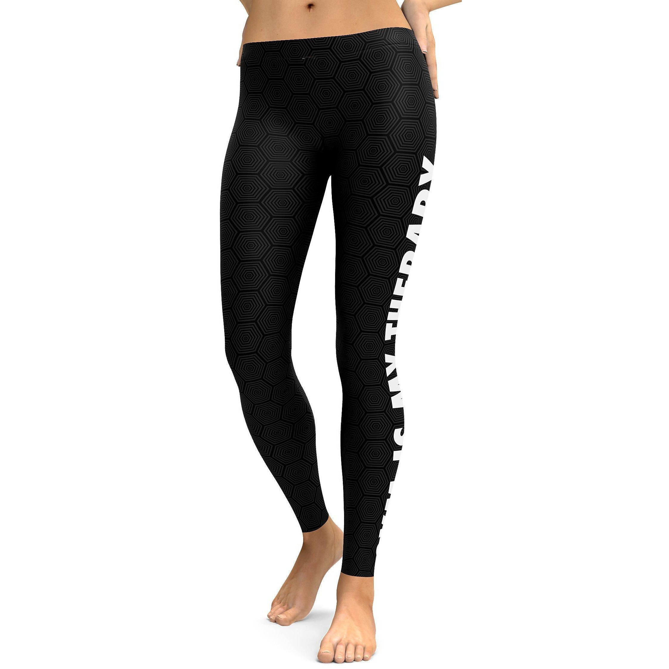 Gym is my therapy Leggings - GearBunch Leggings / Yoga Pants