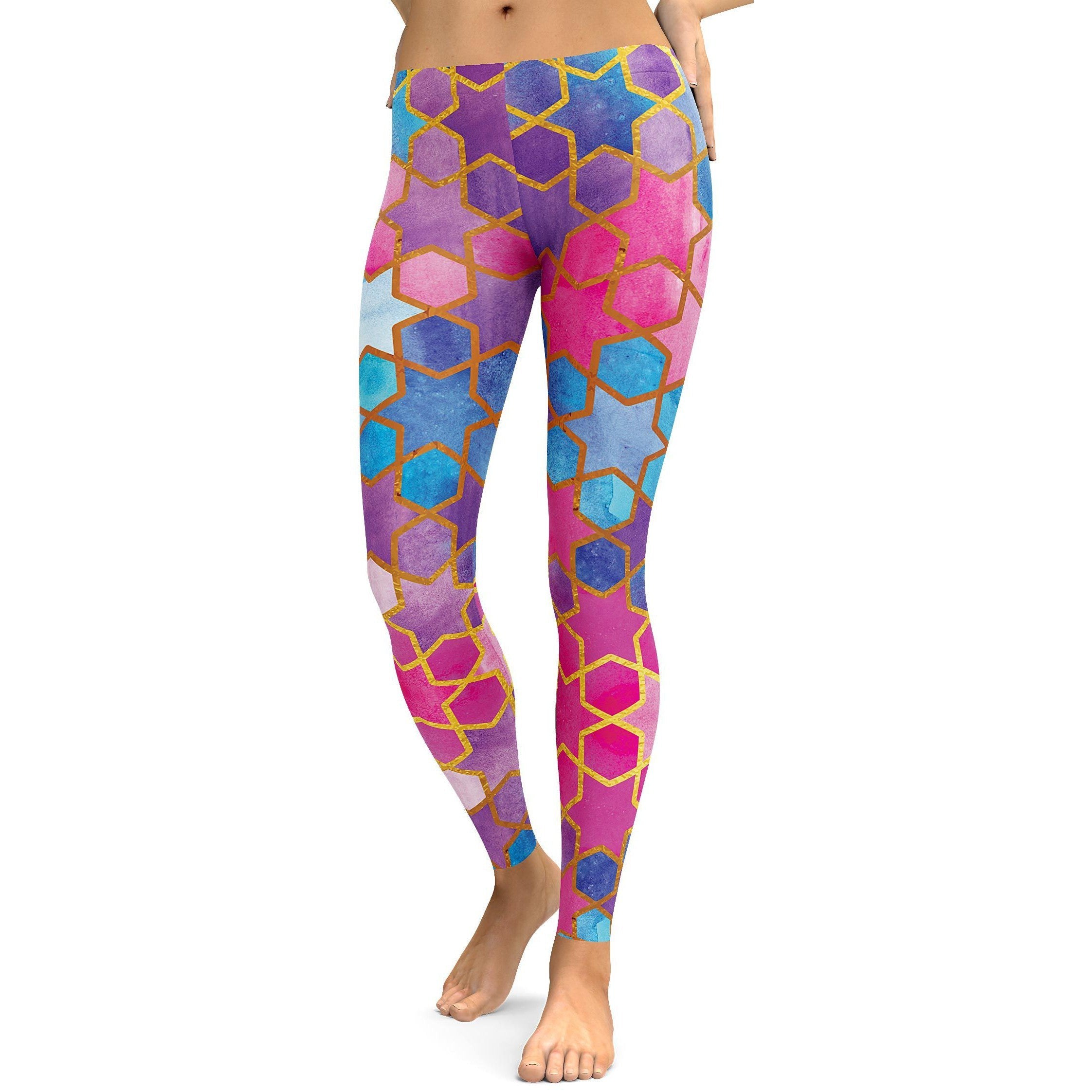 Colorful Arabic Leggings - GearBunch Leggings / Yoga Pants