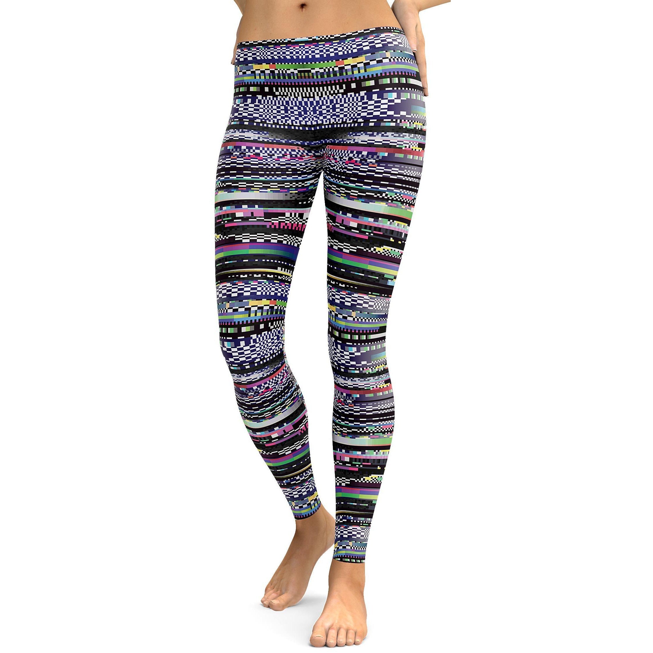 Glitch Leggings - GearBunch Leggings / Yoga Pants