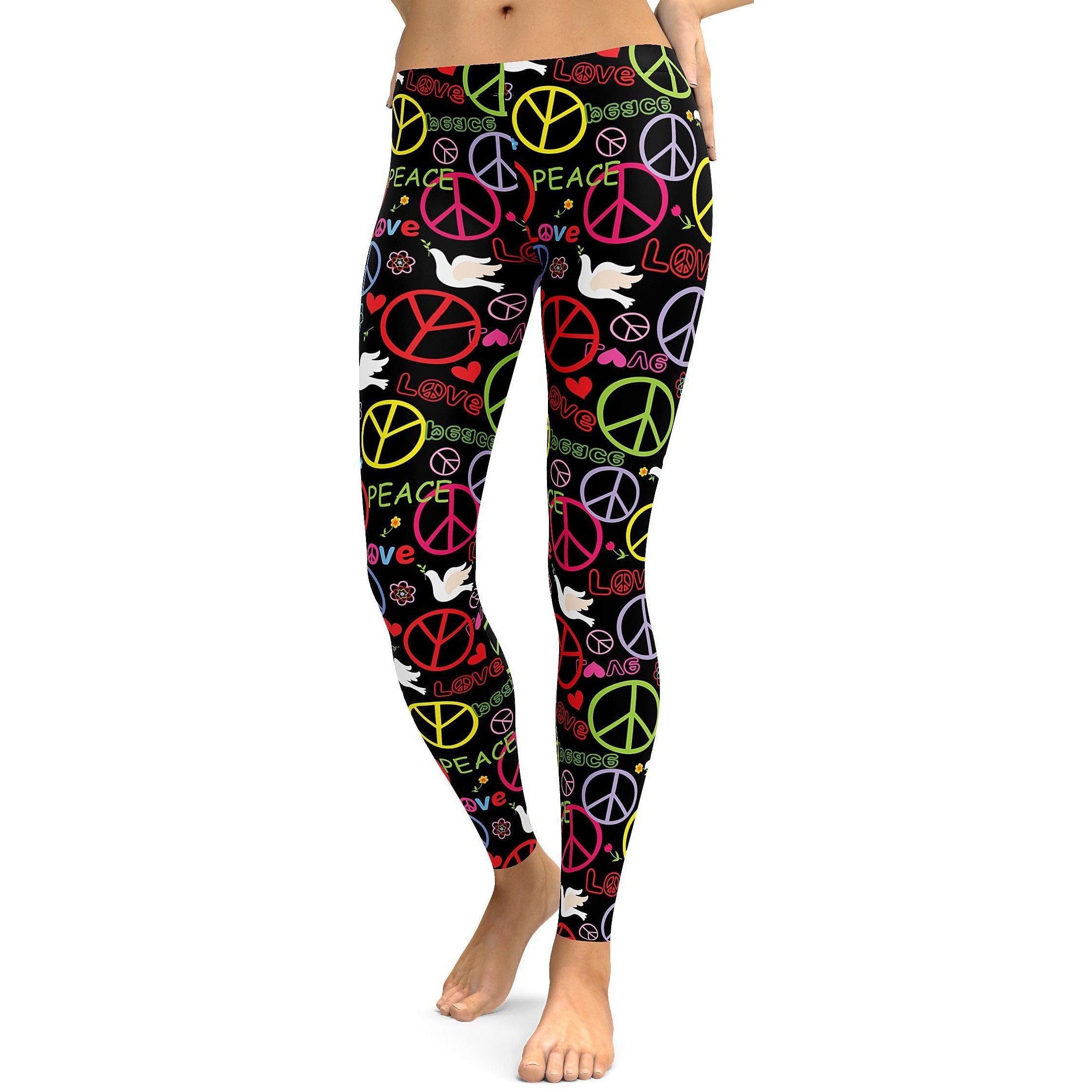 Peace Symbol Leggings