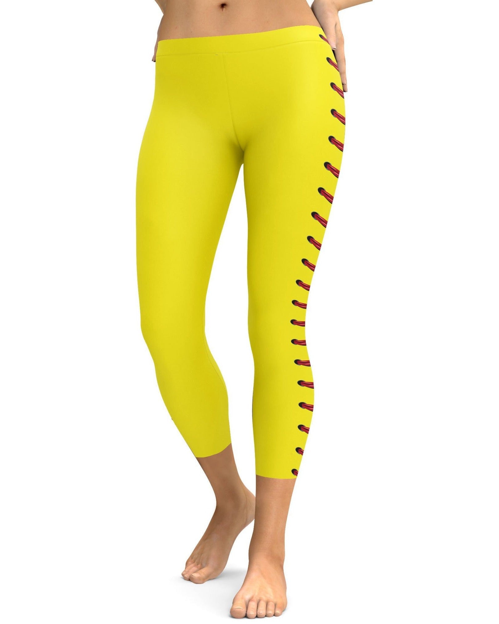 Softball Stitches Capris - Gearbunch Capris