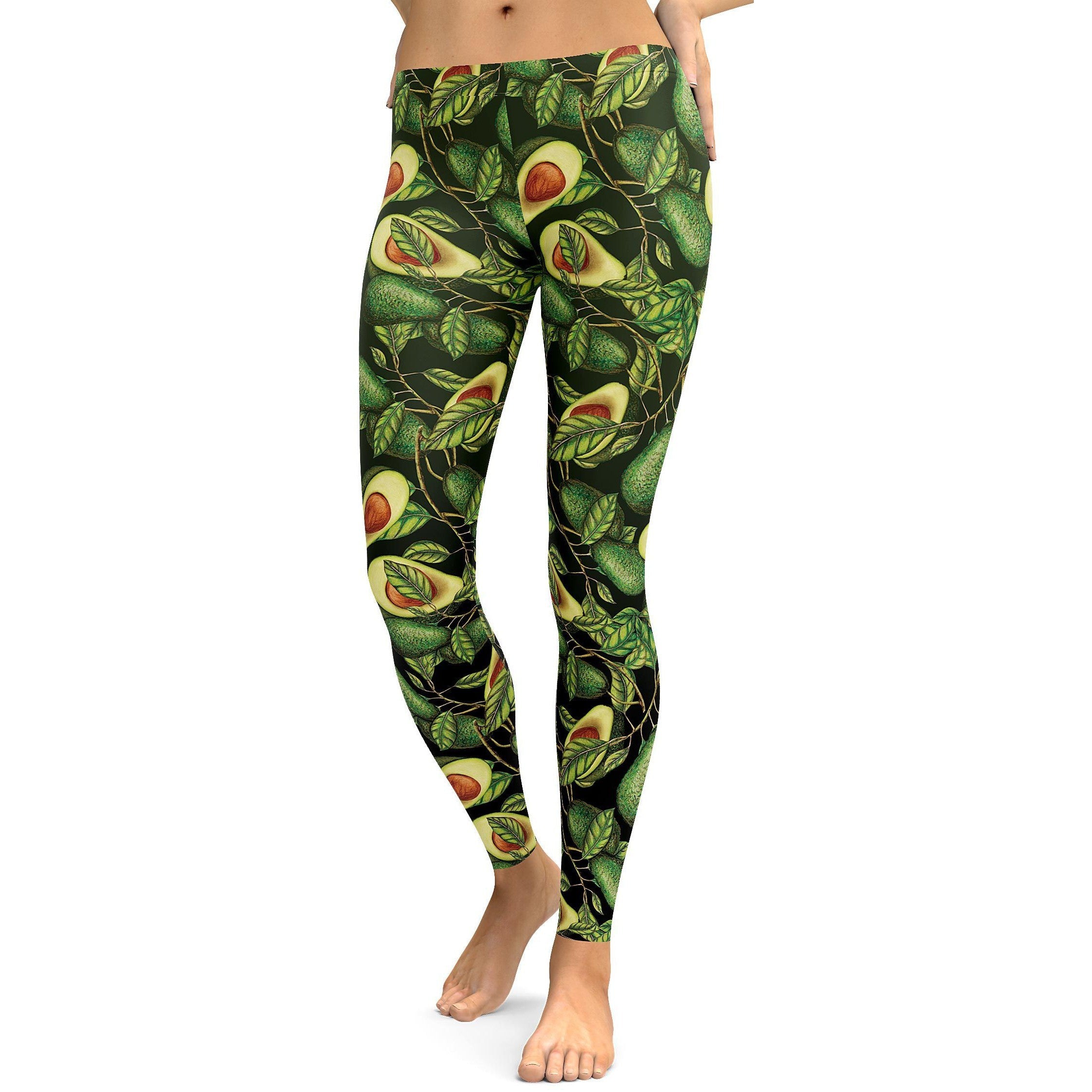 Workout Yoga Avocado Leggings Green/Pista