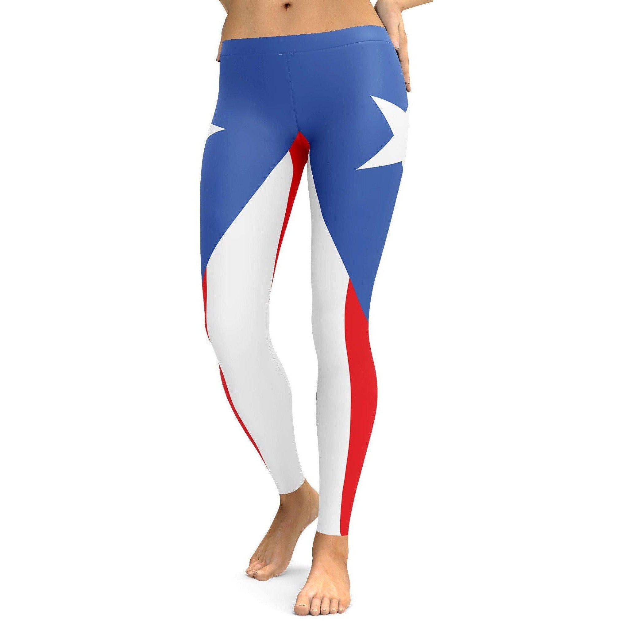 Puerto Rican Flag Leggings - Gearbunch Leggings