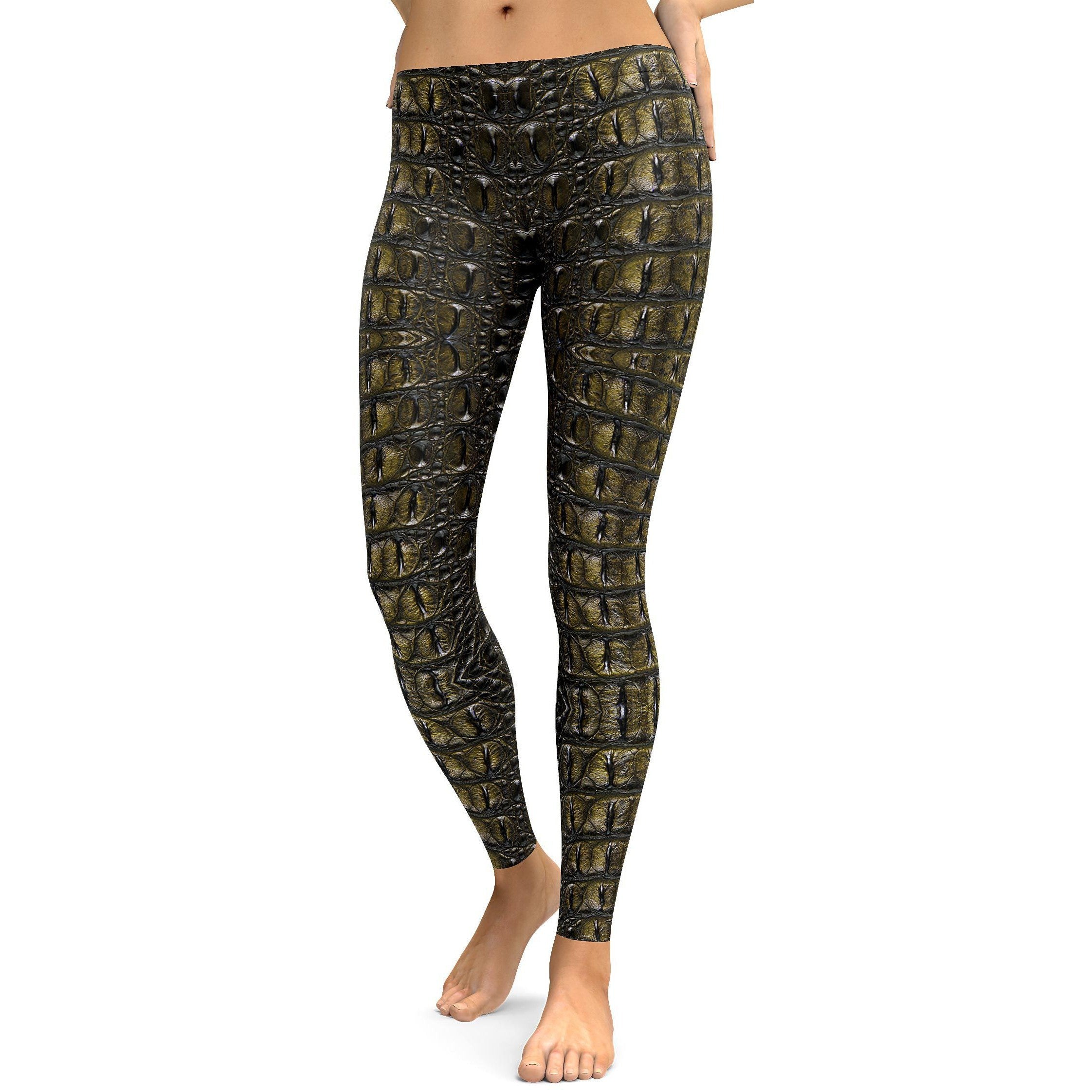 Crocodile Skin Leggings - GearBunch Leggings / Yoga Pants