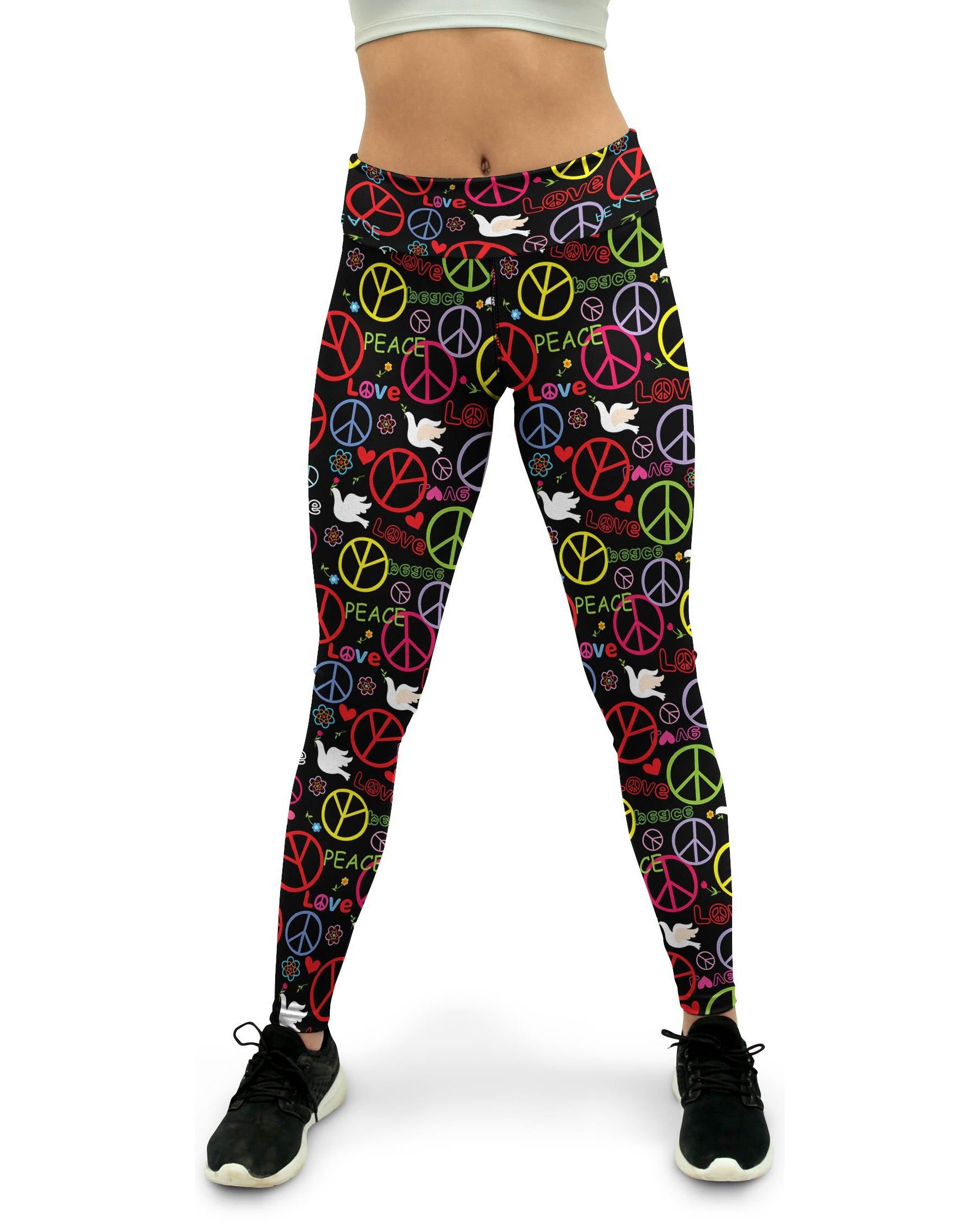 Peace Symbol Yoga Pants Gearbunch