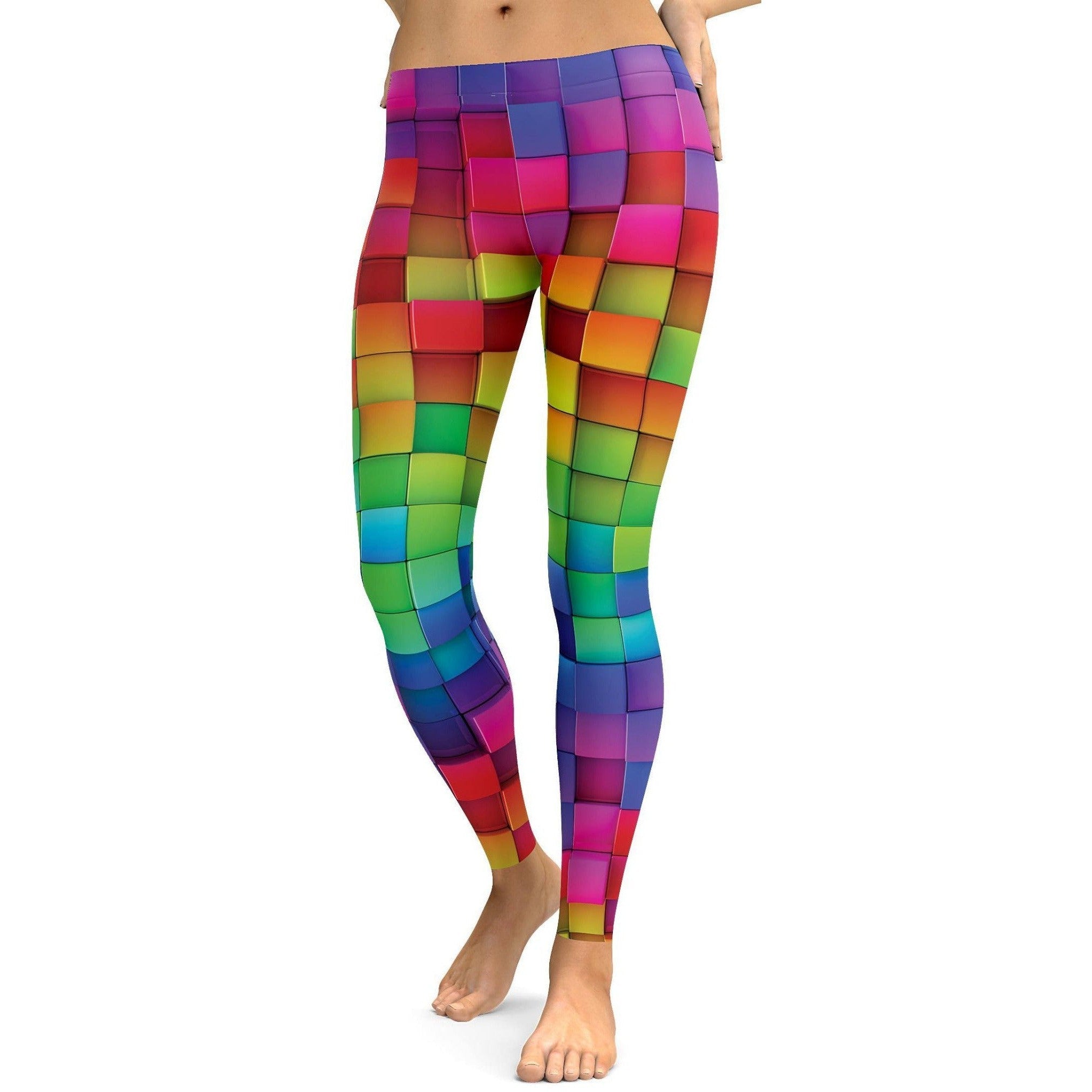 Rainbow Blocks Leggings - Gearbunch Leggigs