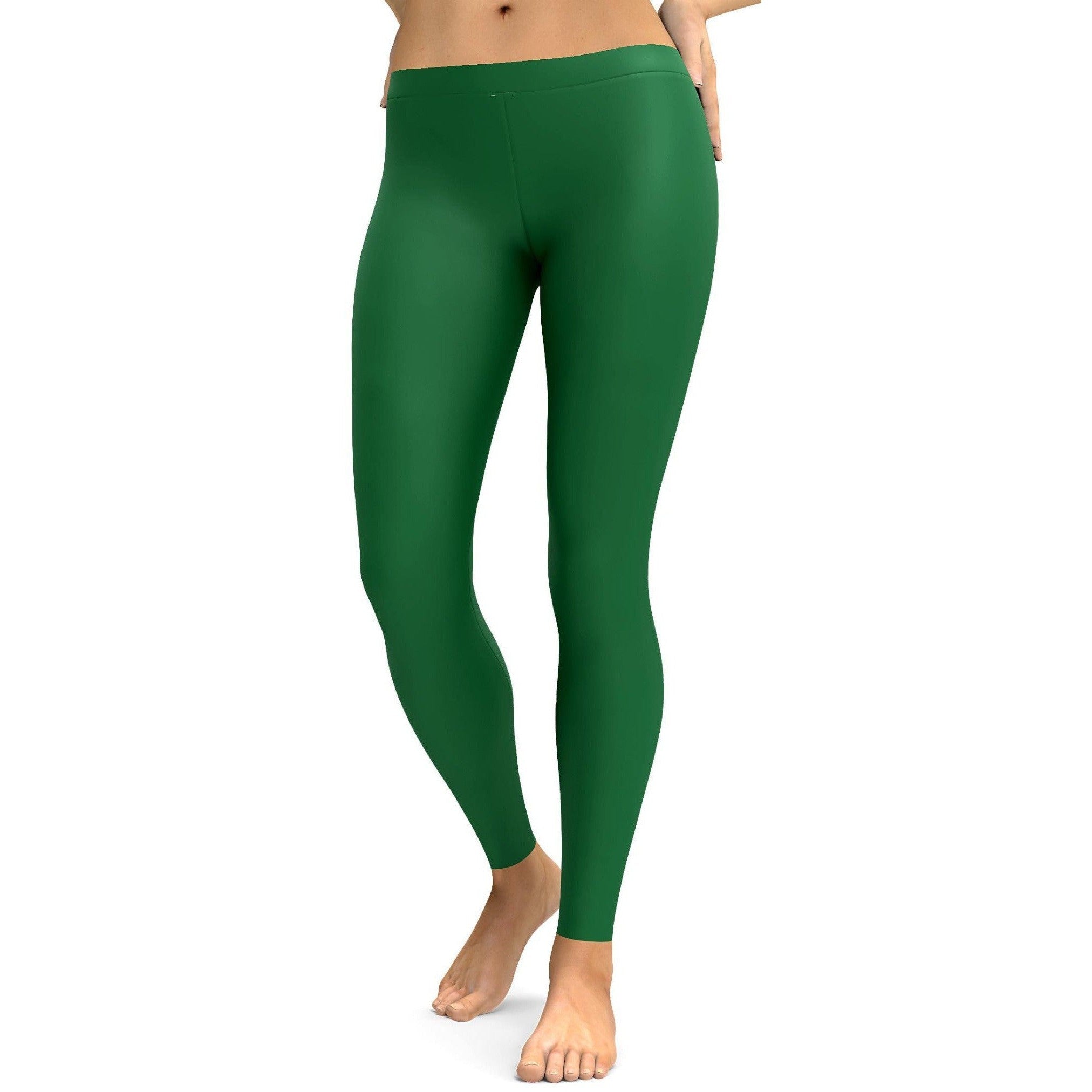 Solid Irish Green Leggings - Gearbunch Leggings