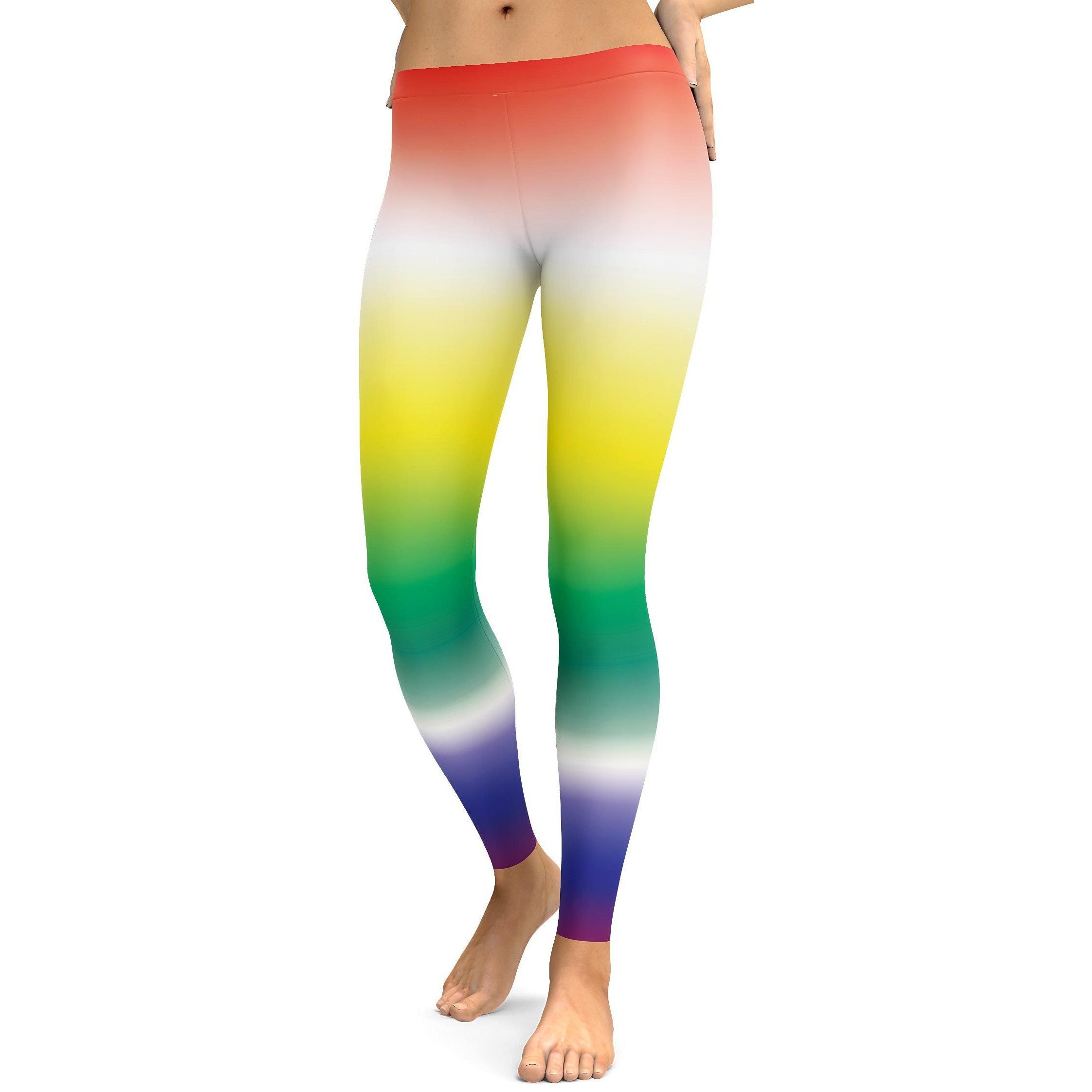 Ombre Rainbow Leggings - GearBunch Leggings / Yoga Pants