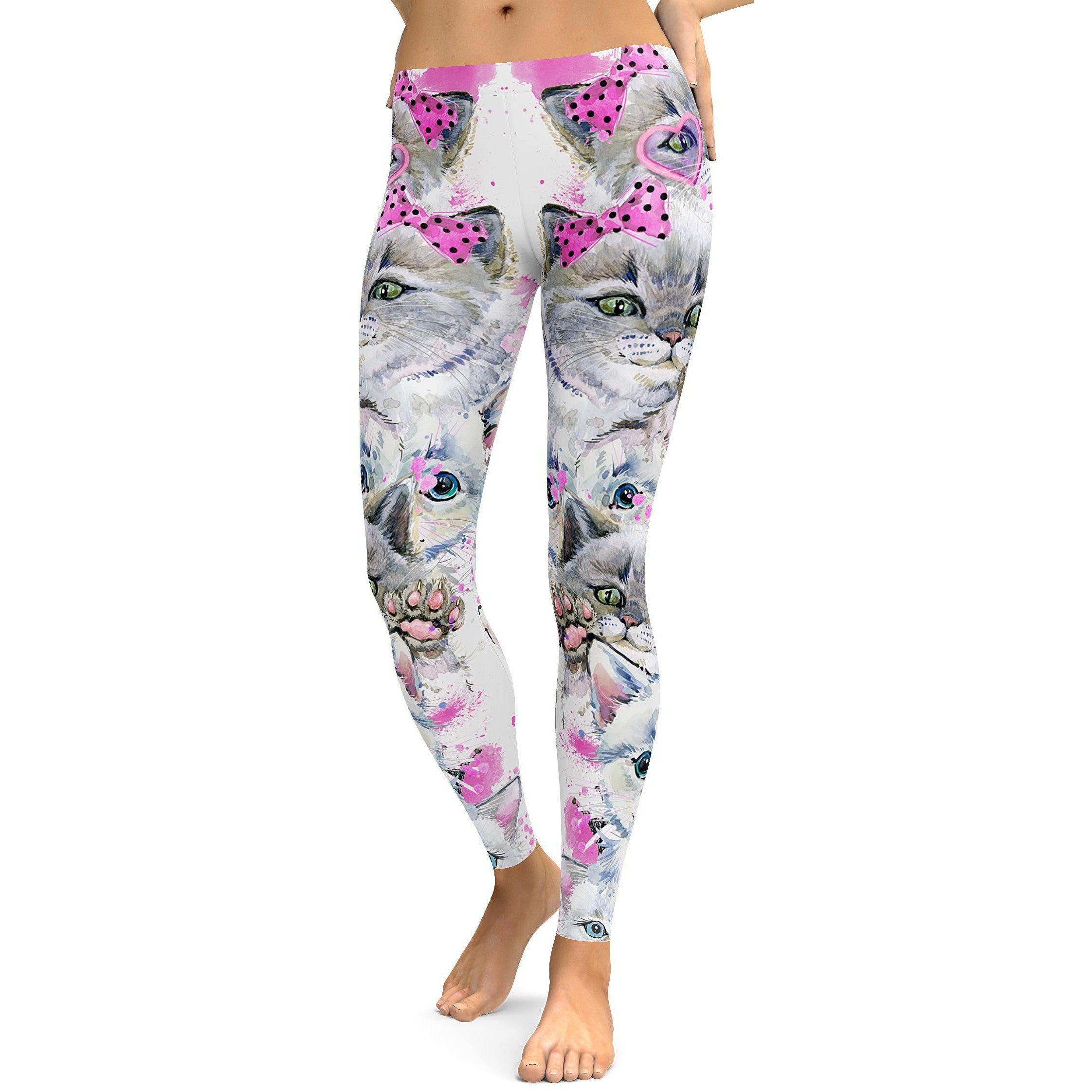 Cute Kitties Leggings - GearBunch Leggings / Yoga Pants