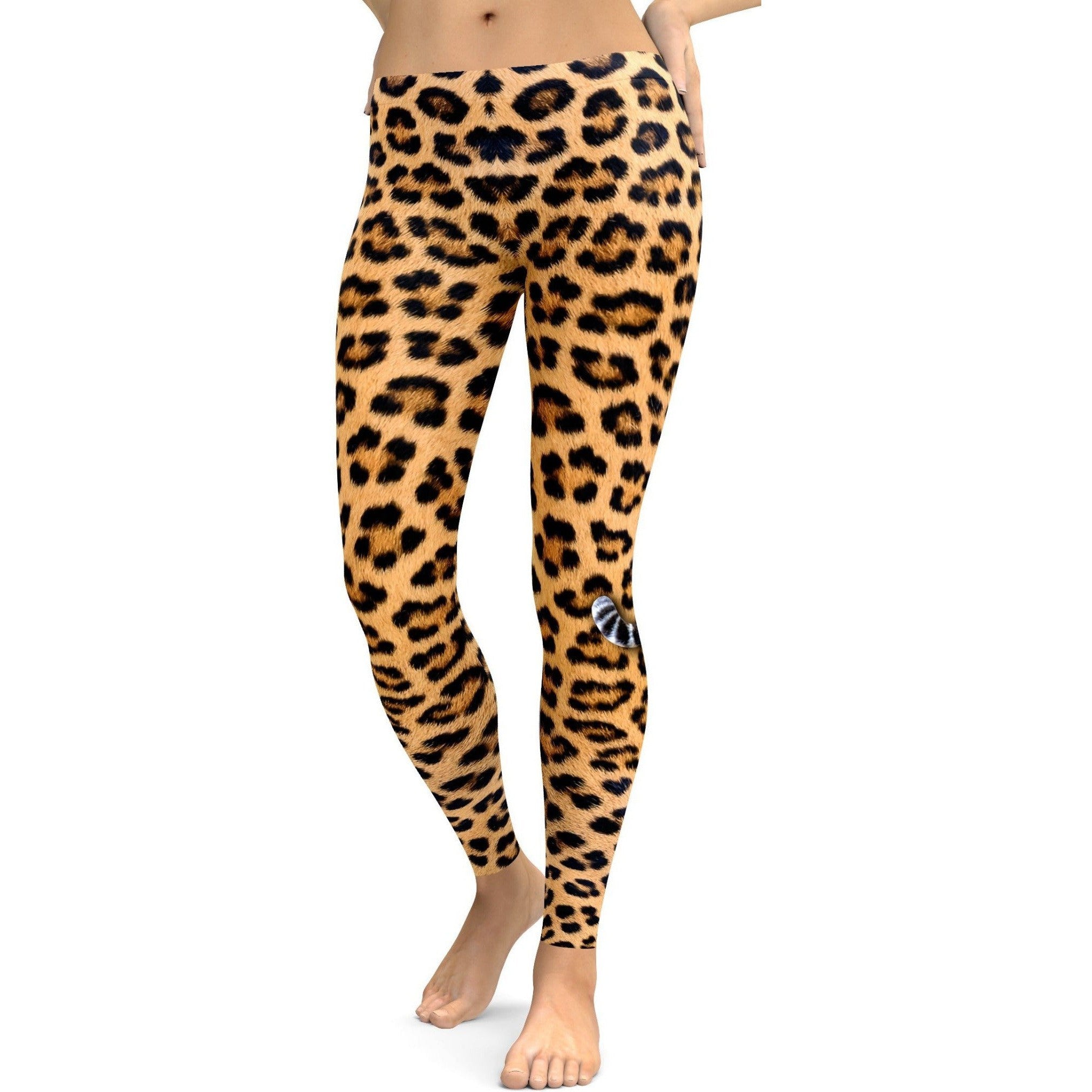 Leopard Tail Leggings - Gearbunch Leggings