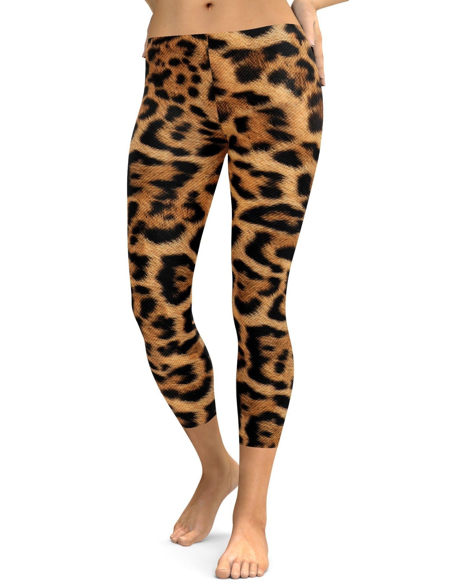 Leopard Print Capris - GearBunch Leggings