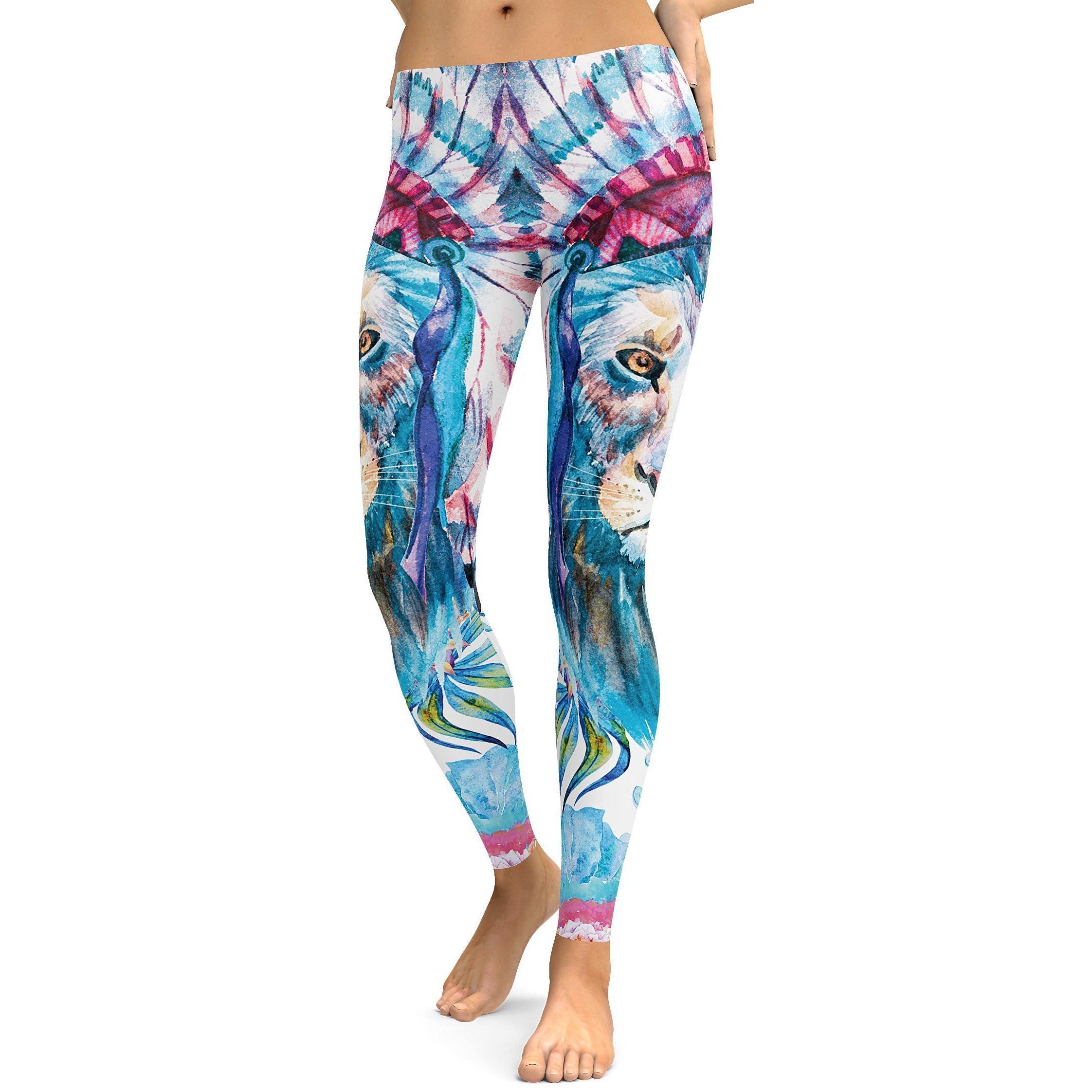 Watercolor King of Summer Leggings