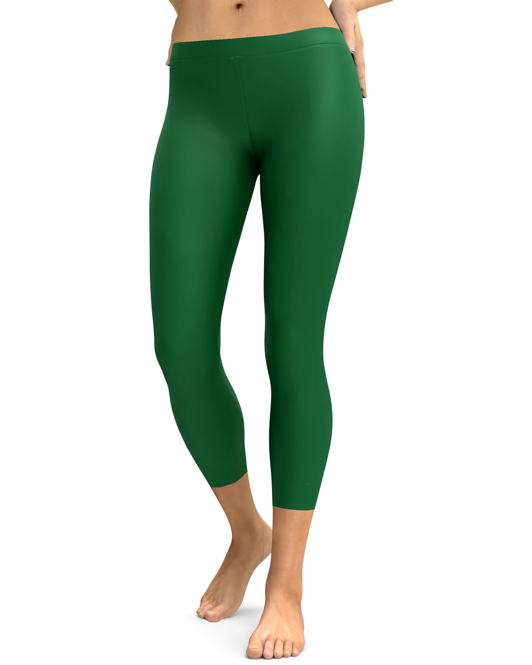 Solid Irish Green Capris