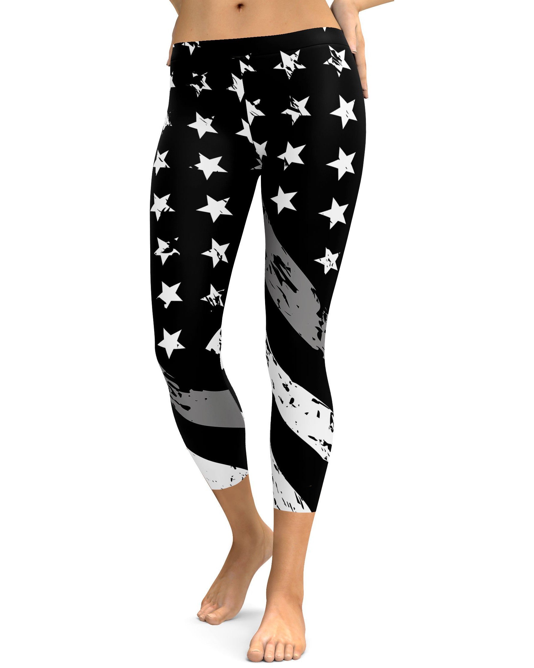 Thin Silver Line Capris