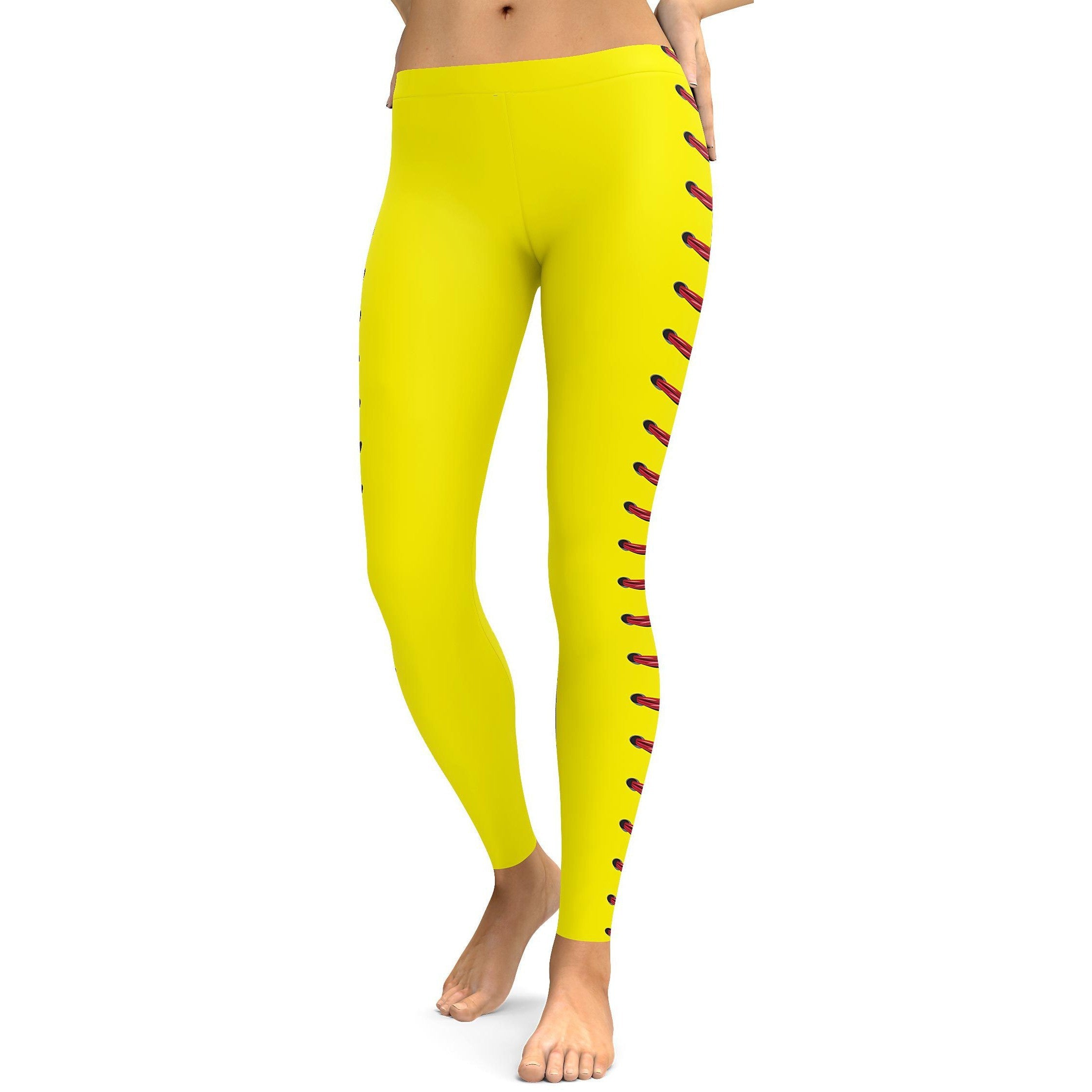 Softball Stitches Leggings