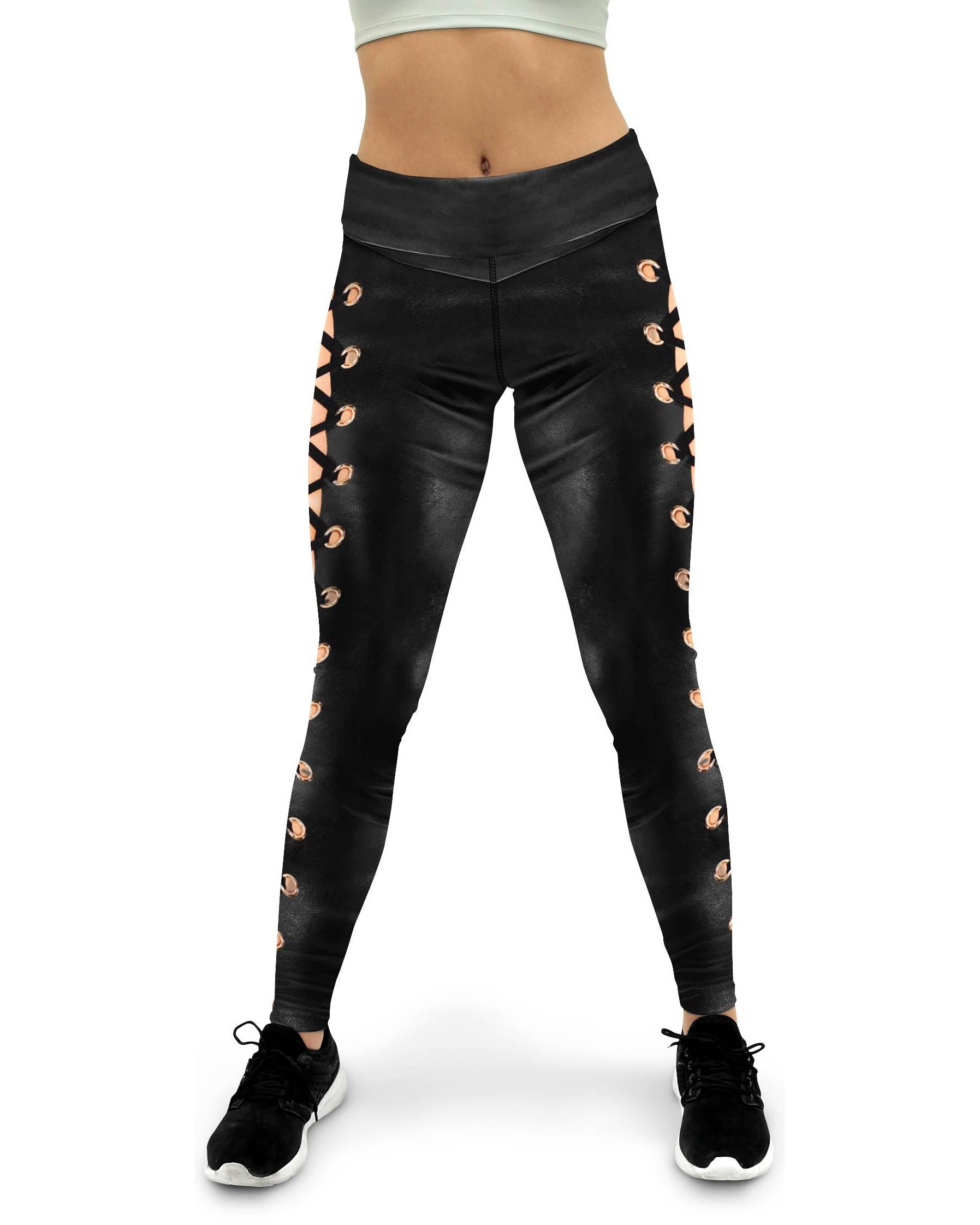 Lace up yoga pants hotsell