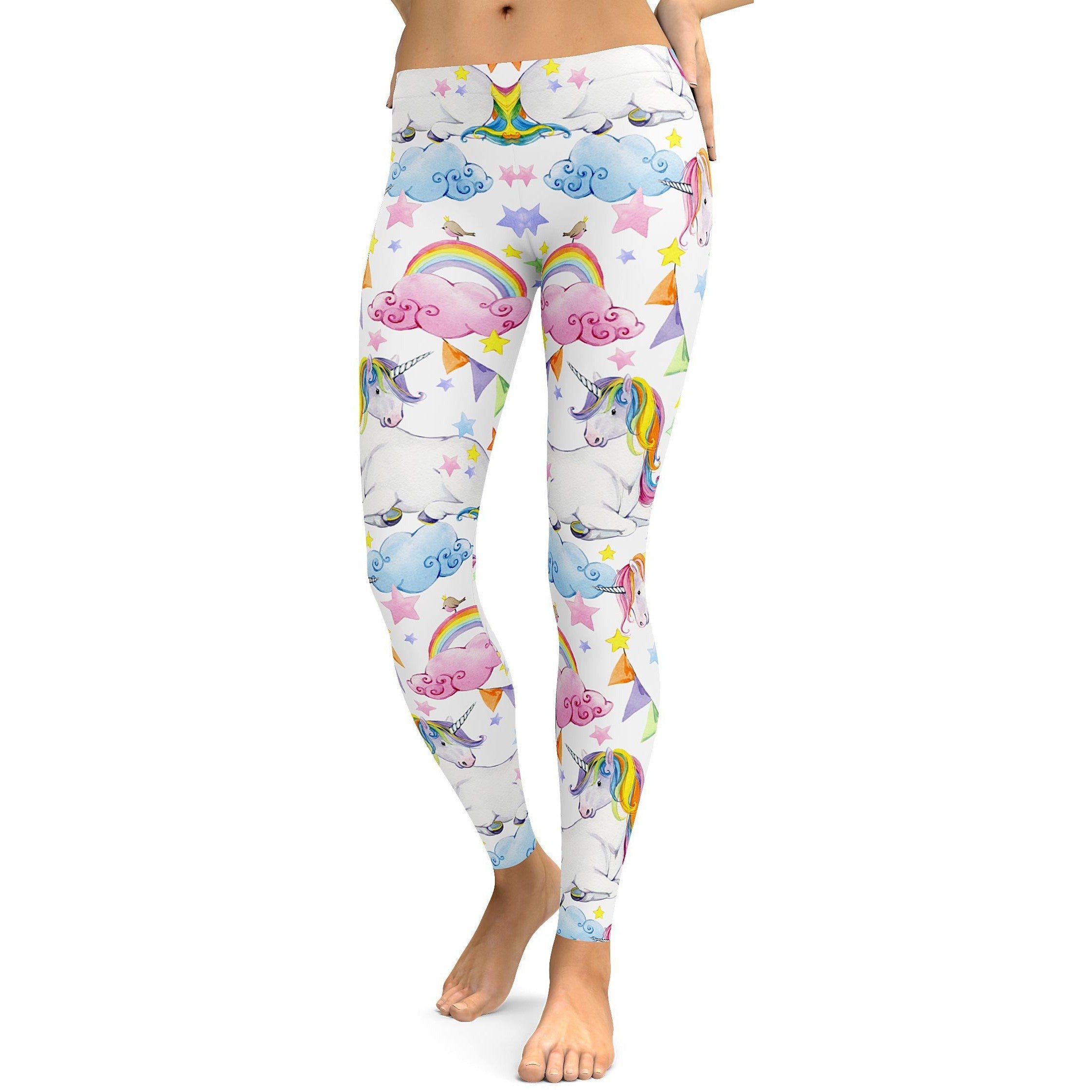 Watercolor Unicorn Leggings - GearBunch Leggings / Yoga Pants