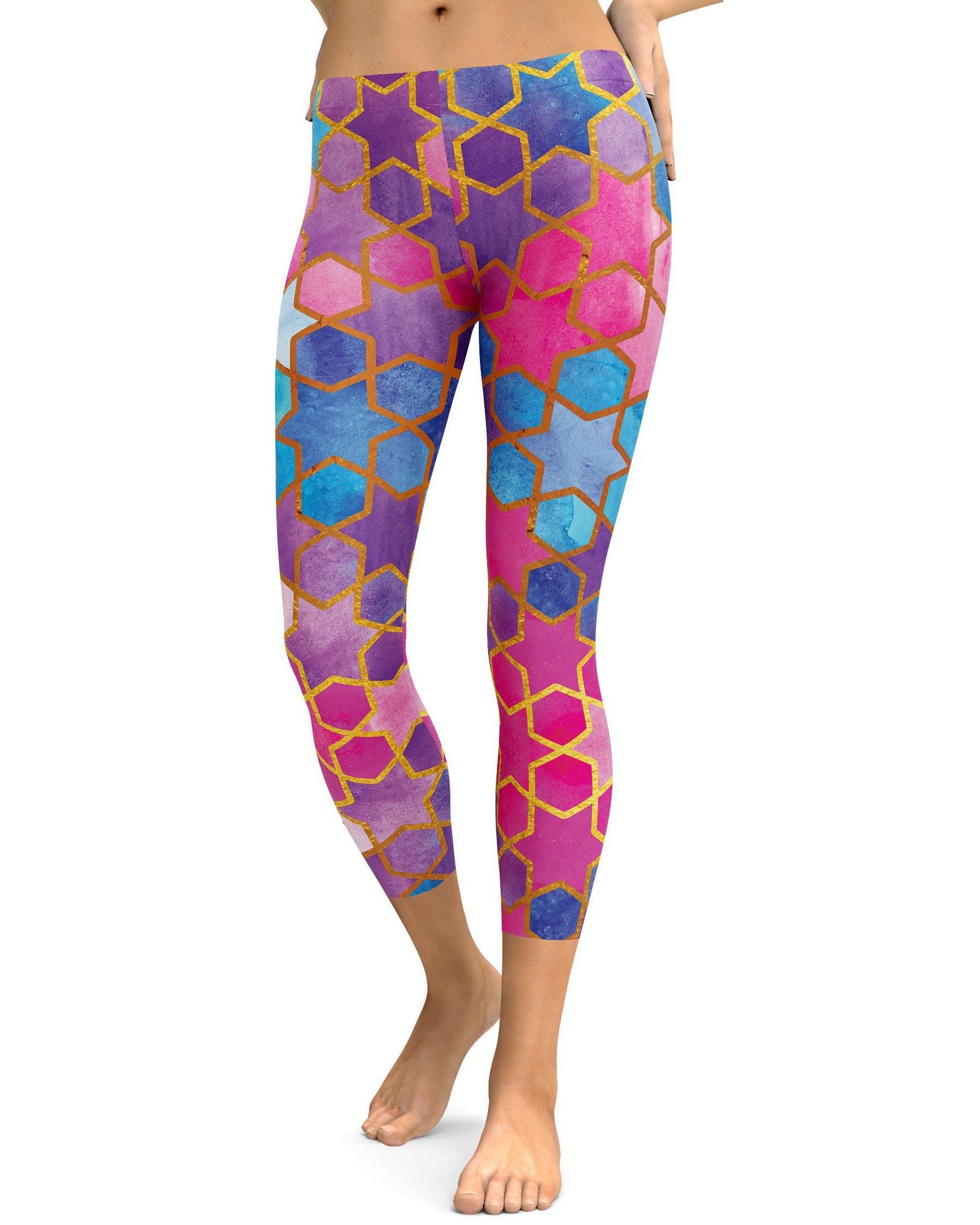 Colorful Arabic Capris - GearBunch Leggings / Yoga Pants