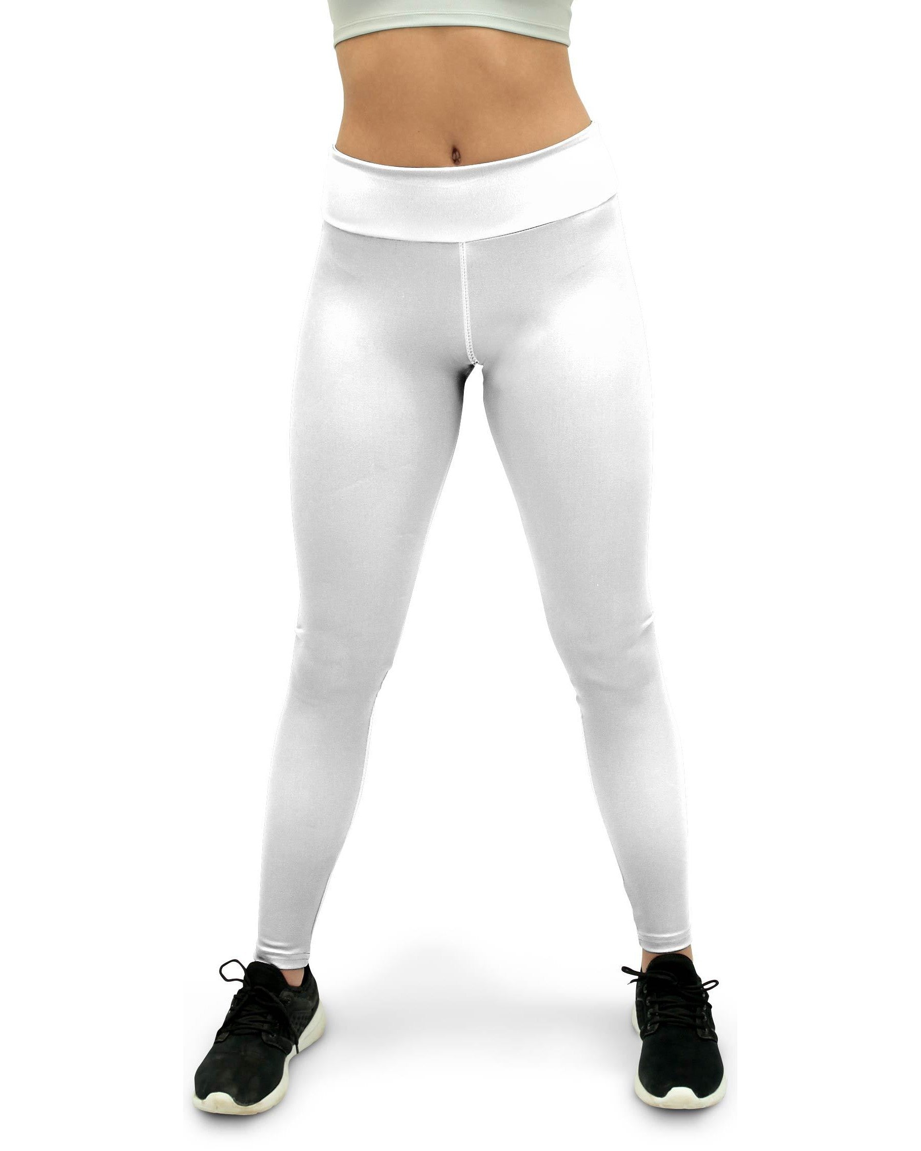 Solid White Yoga Pants