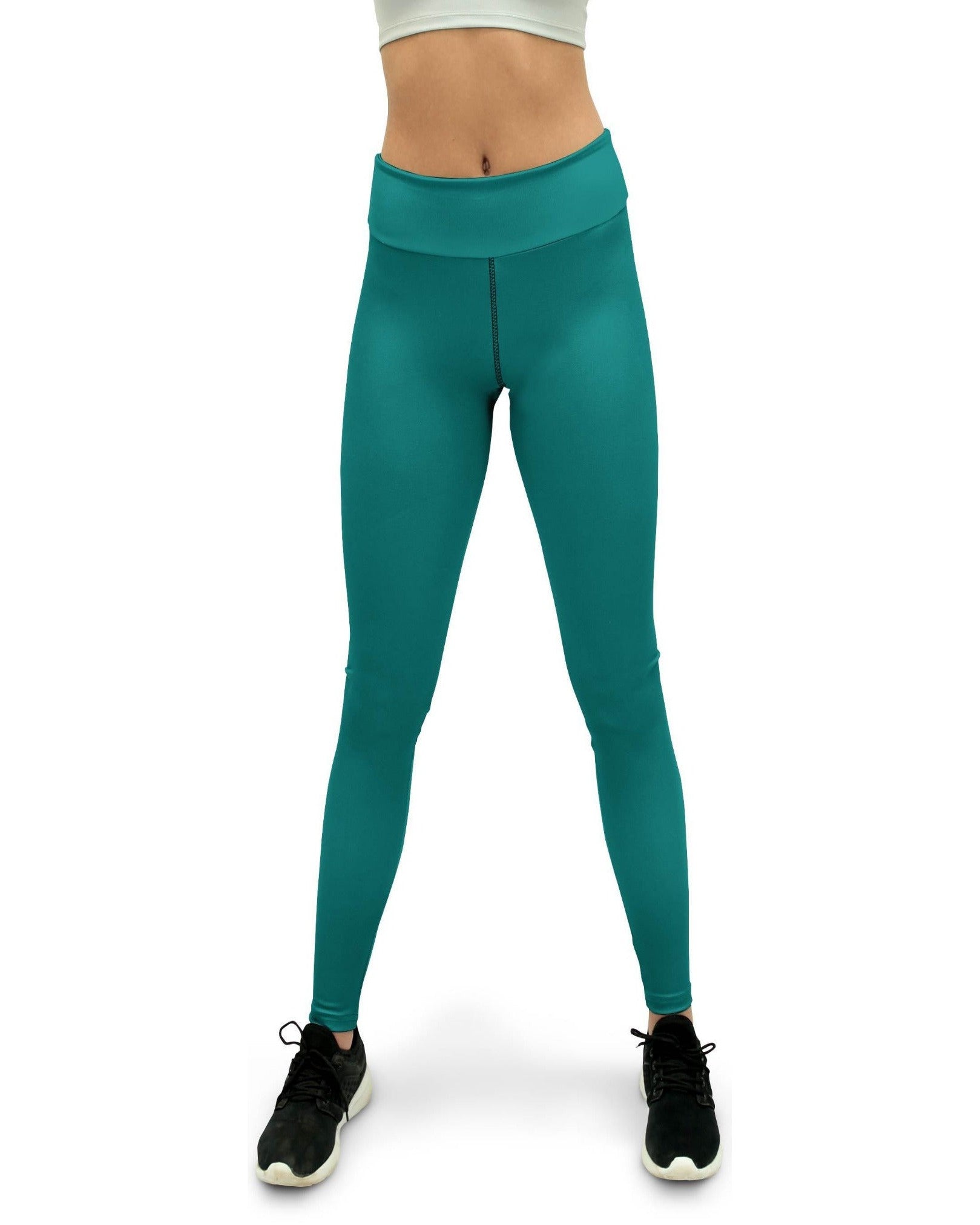 Solid Teal Yoga Pants - Gearbunch Leggings