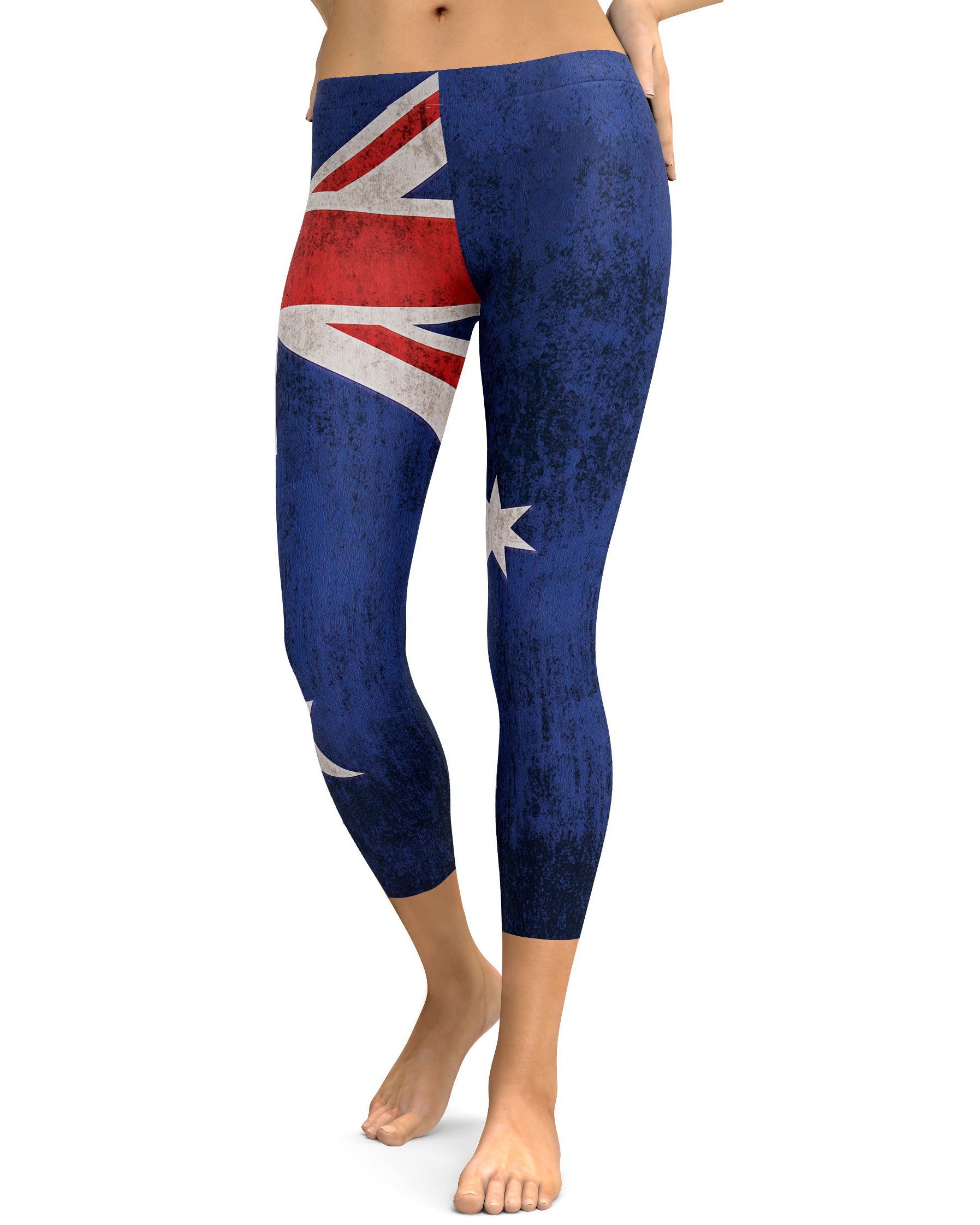 Grunge Australian Flag Capris