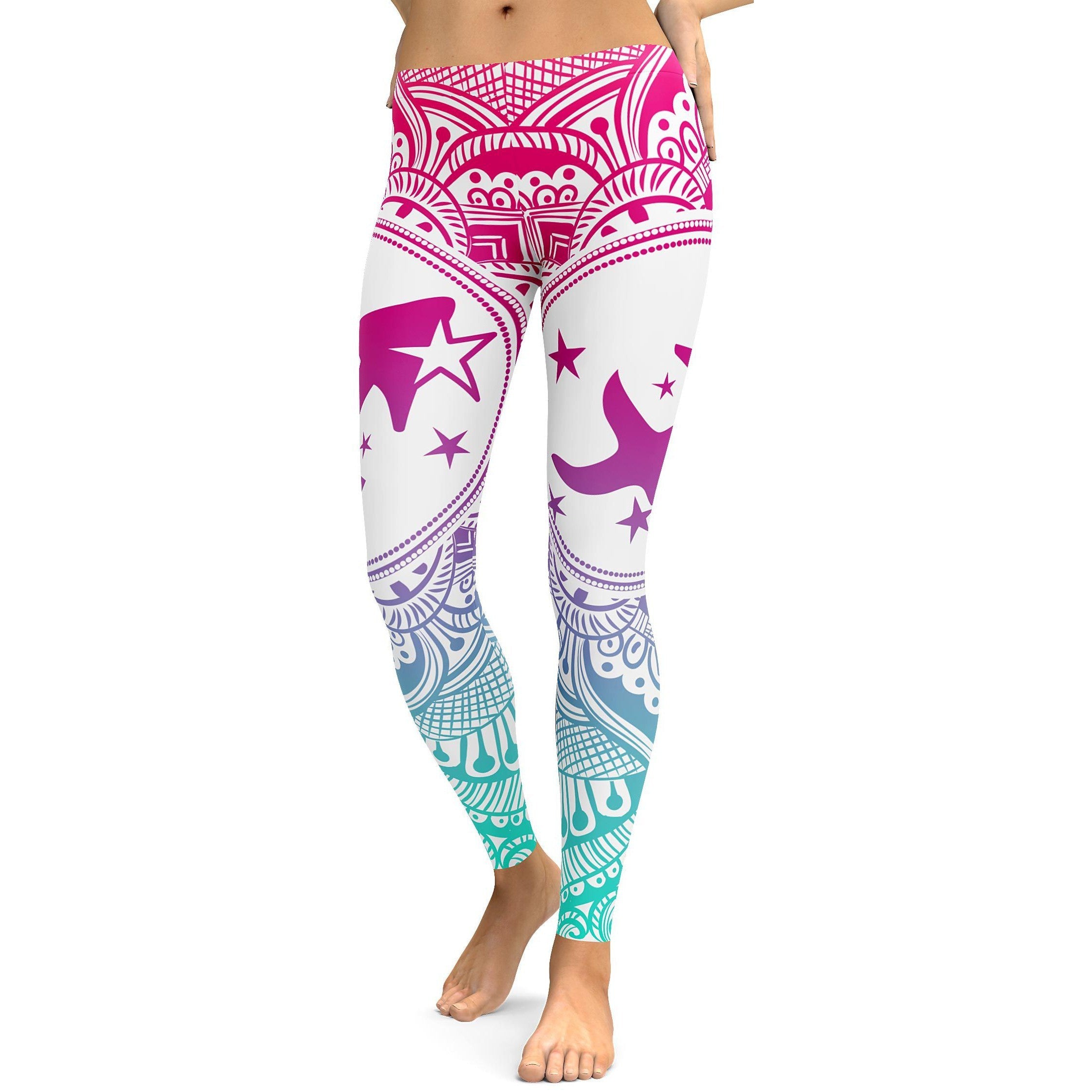 Bright Sagittarius Leggings - GearBunch Leggings / Yoga Pants