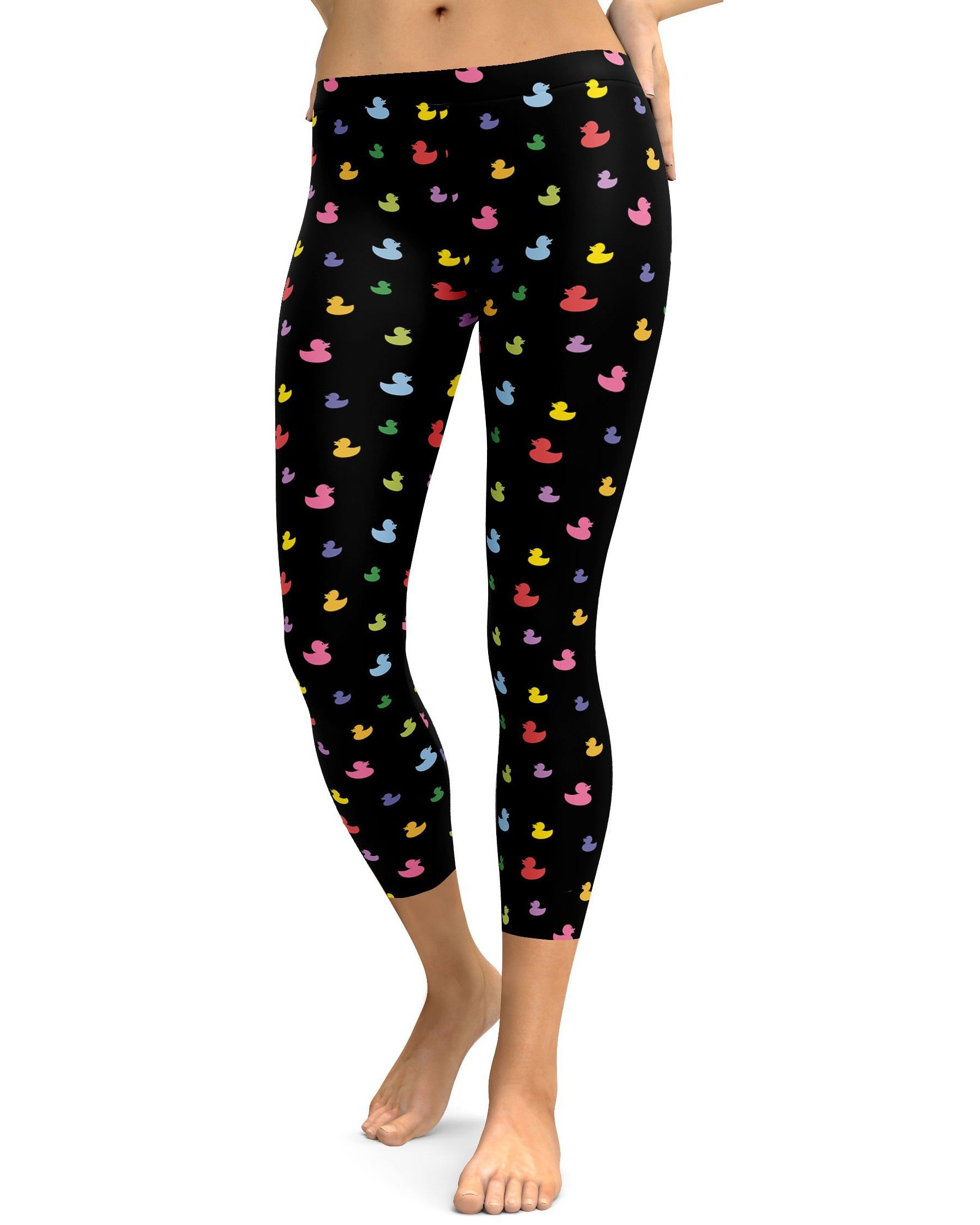 Colorful Rubber Ducks Capris