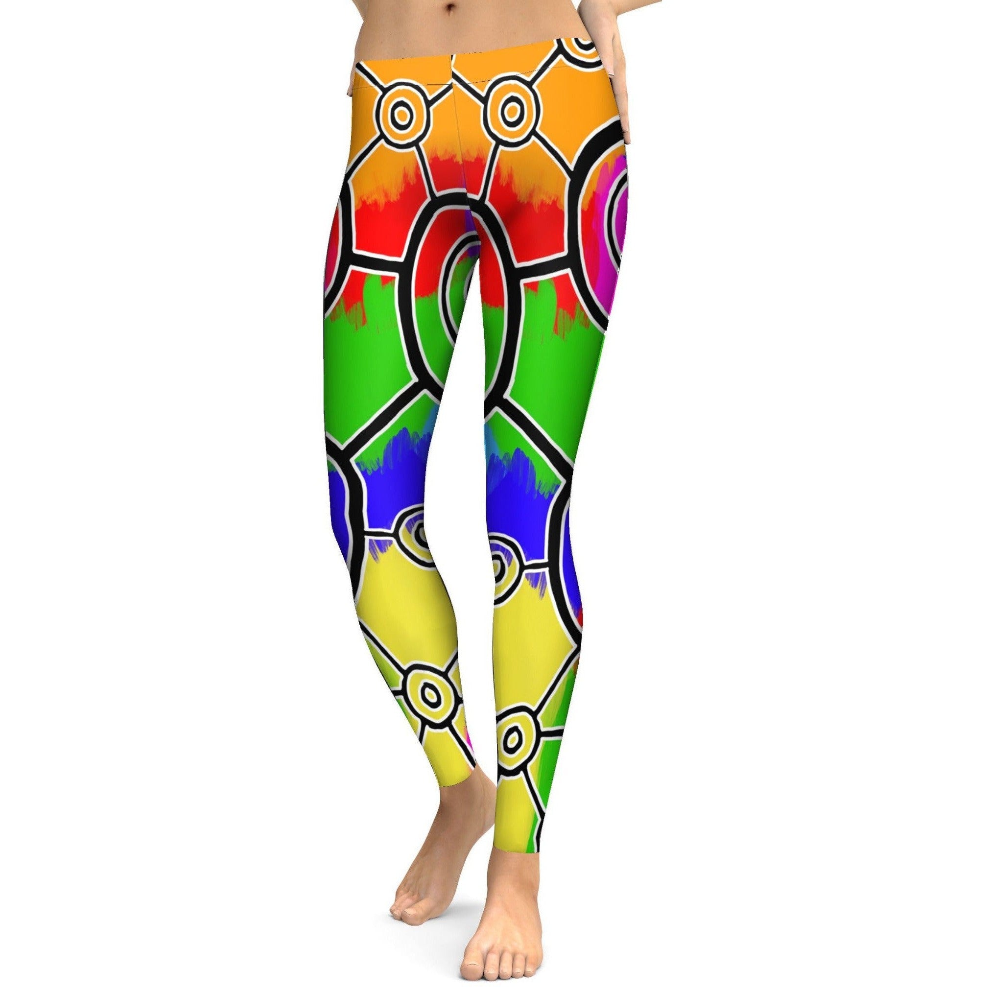 Bright Mob Leggings - Gearbunch Leggings