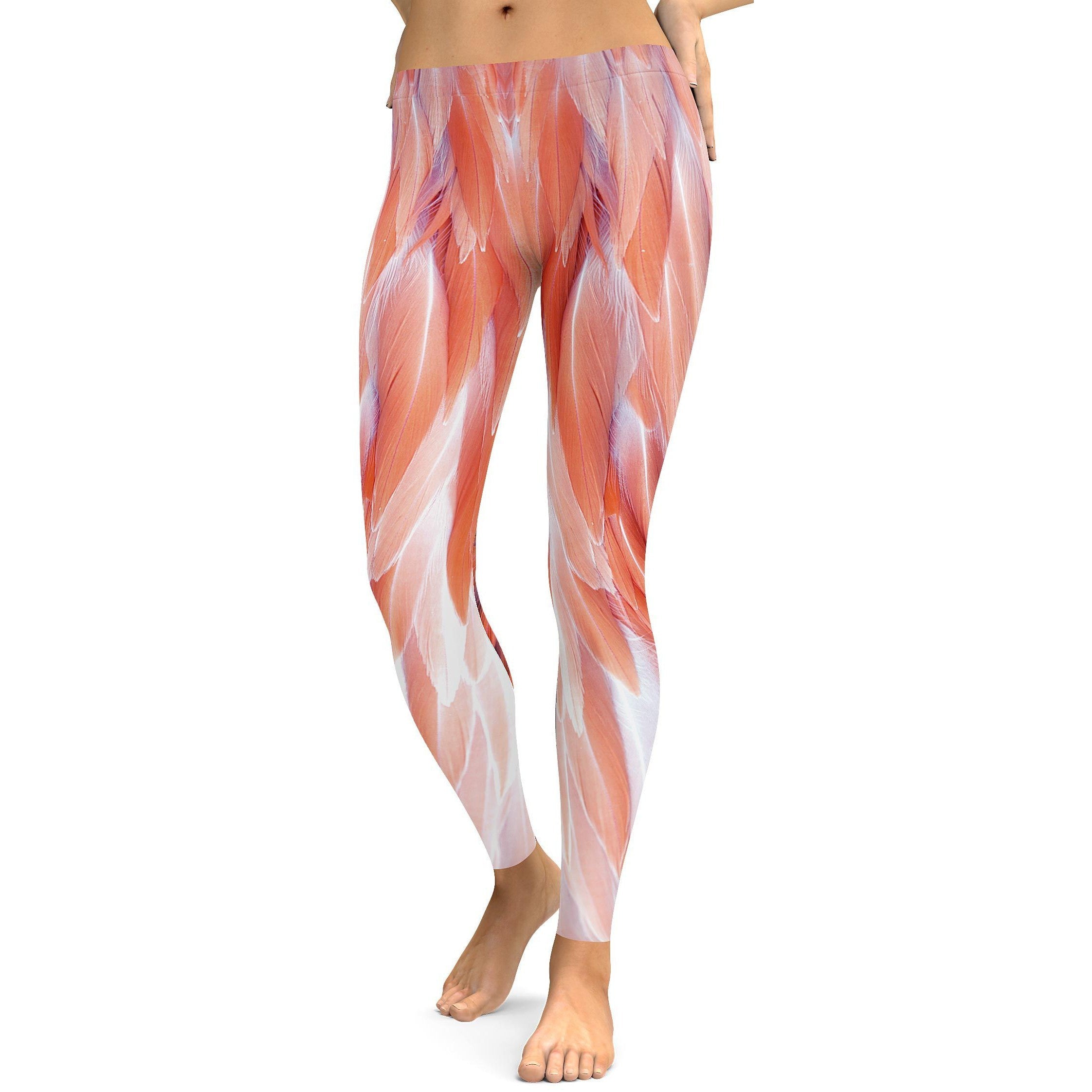 Flamingo Feathers Leggings