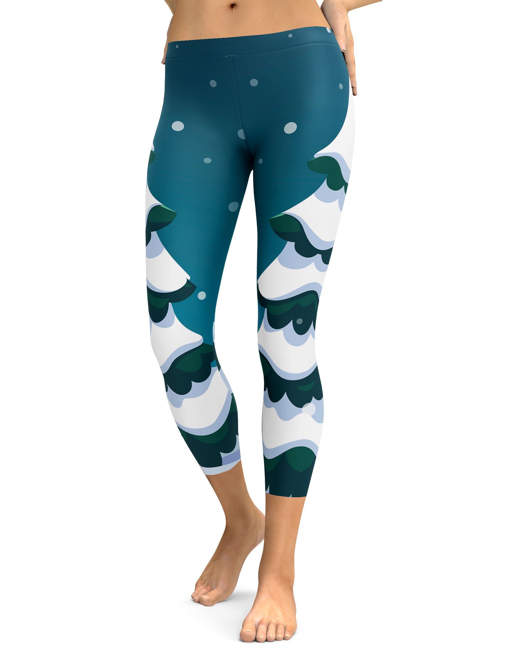 Christmas Tree Capris - GearBunch Leggings / Yoga Pants