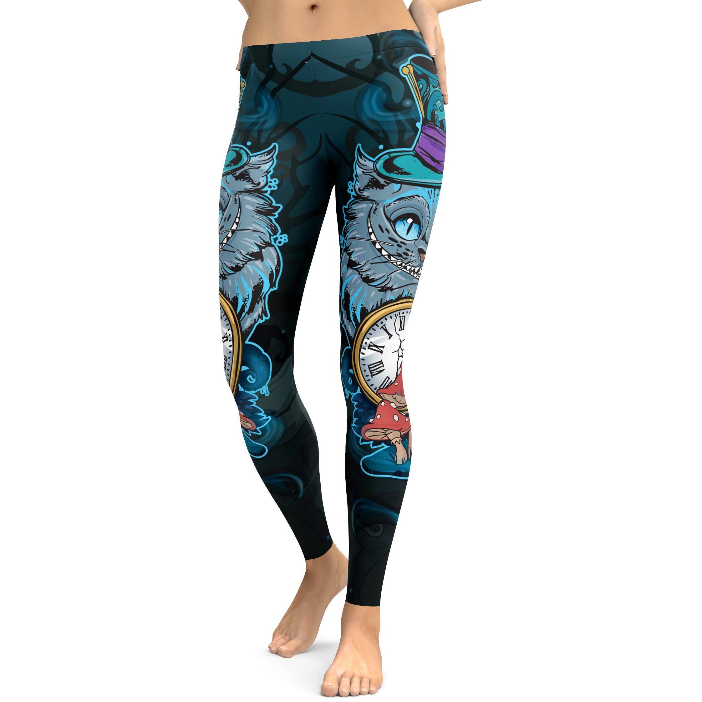 Cheshire Cat Leggings - GearBunch Leggings / Yoga Pants