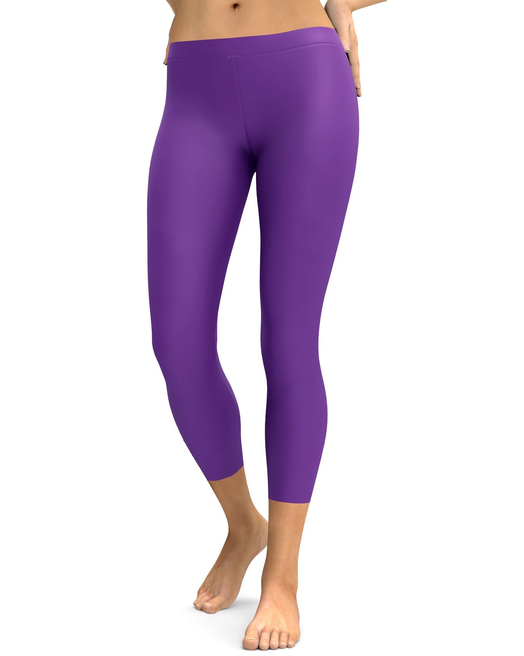 Solid Lavender Capris