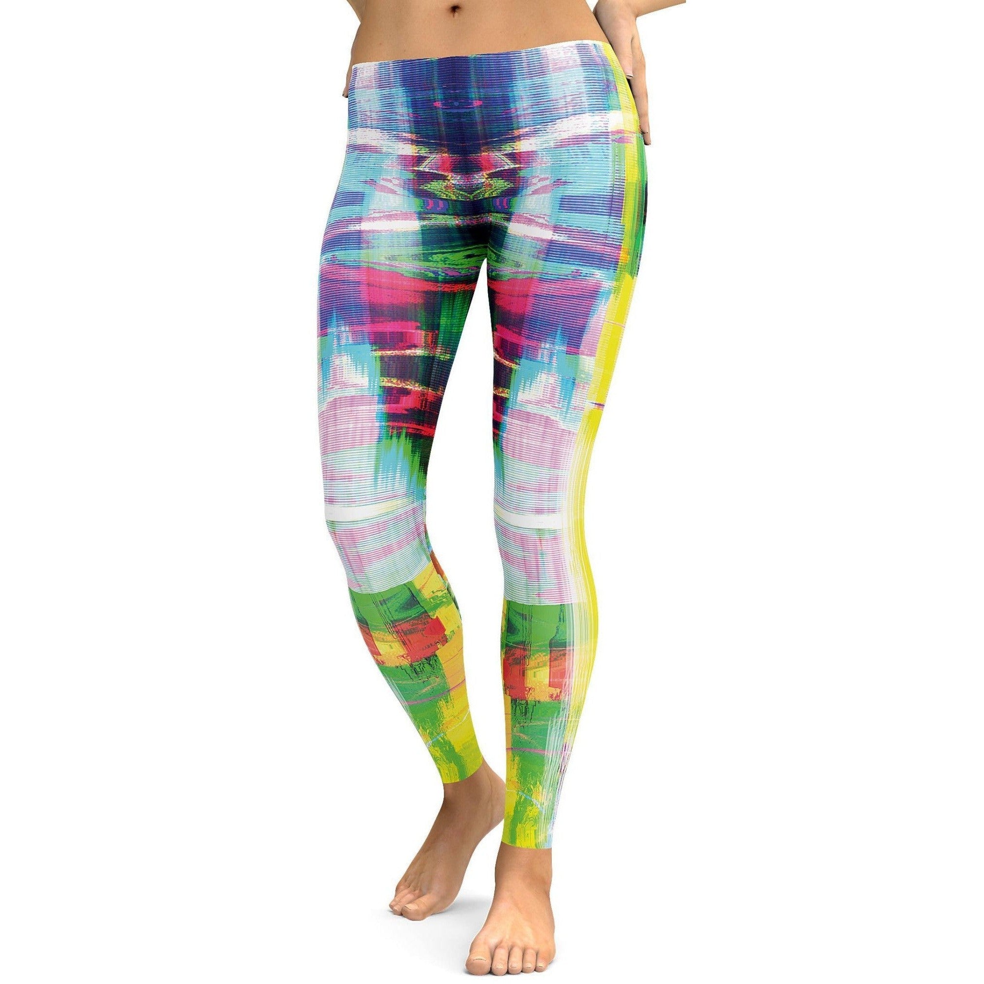 Bright Neon Rave Leggings - GearBunch Leggings