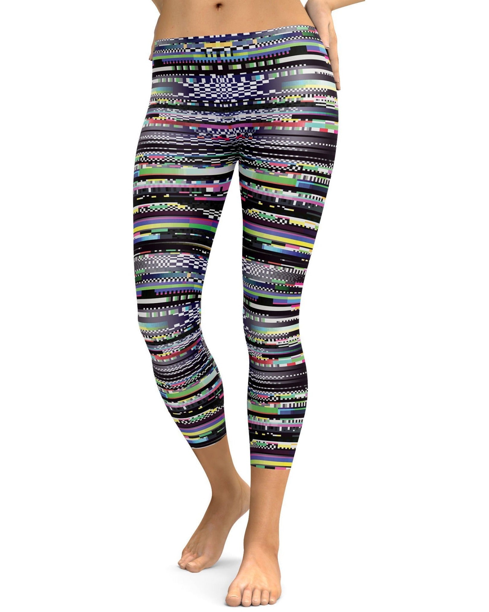 Glitch Capris - GearBunch Leggings